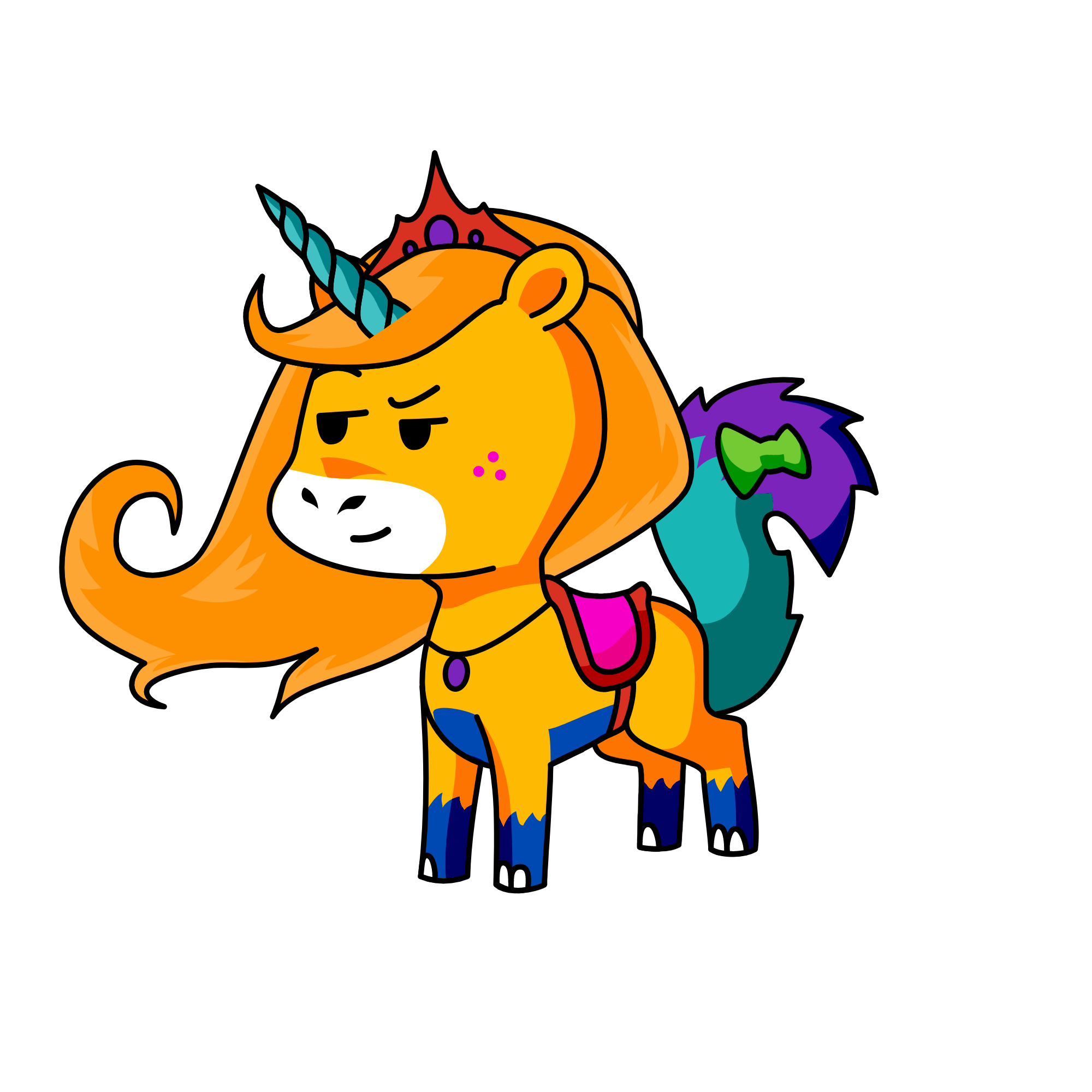 Rainbowcorn, the unicorn