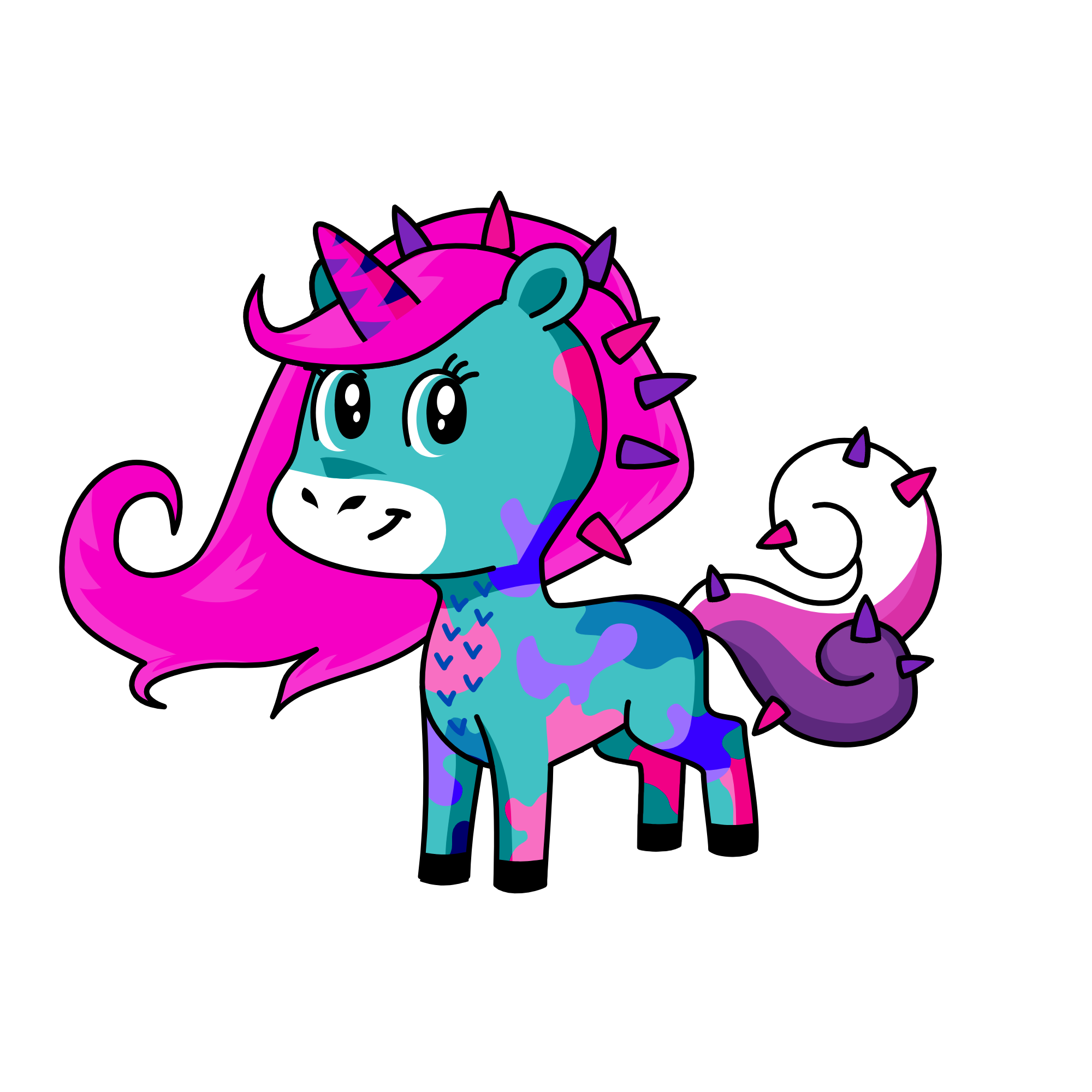 spikey, the unicorn