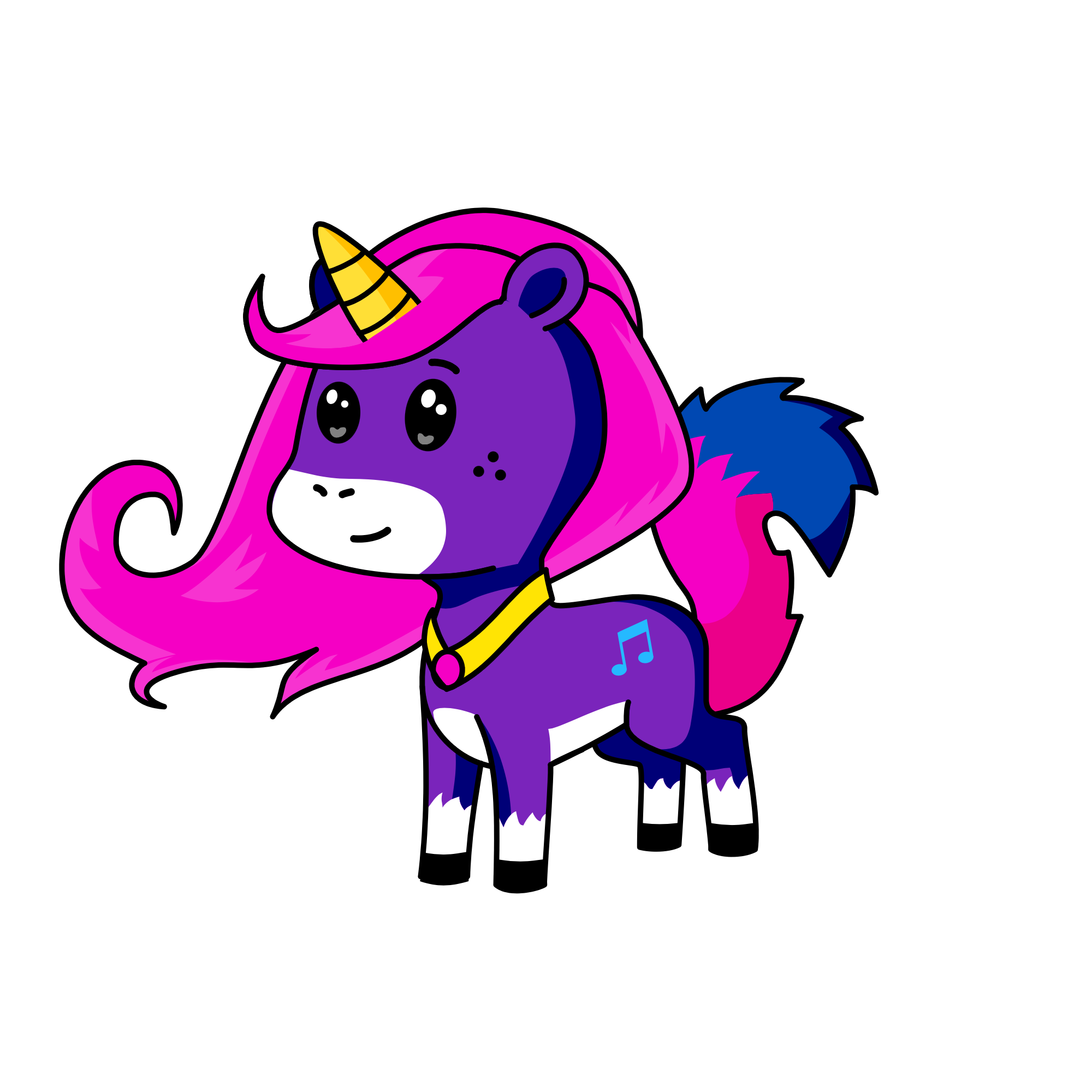 Frety, the unicorn