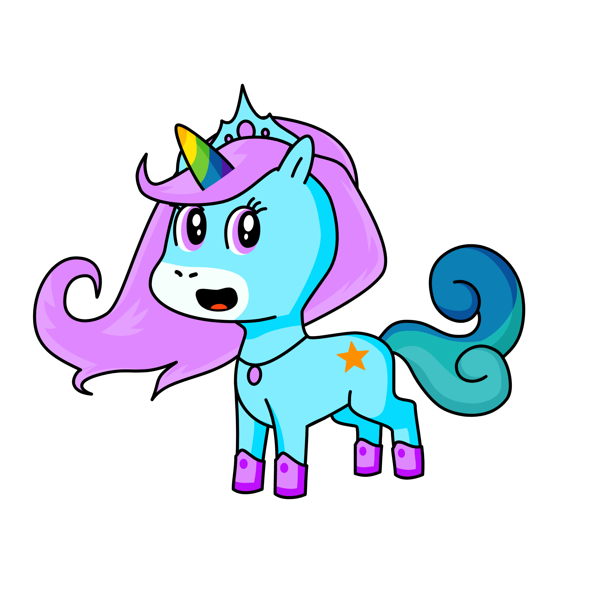 Sky, the unicorn