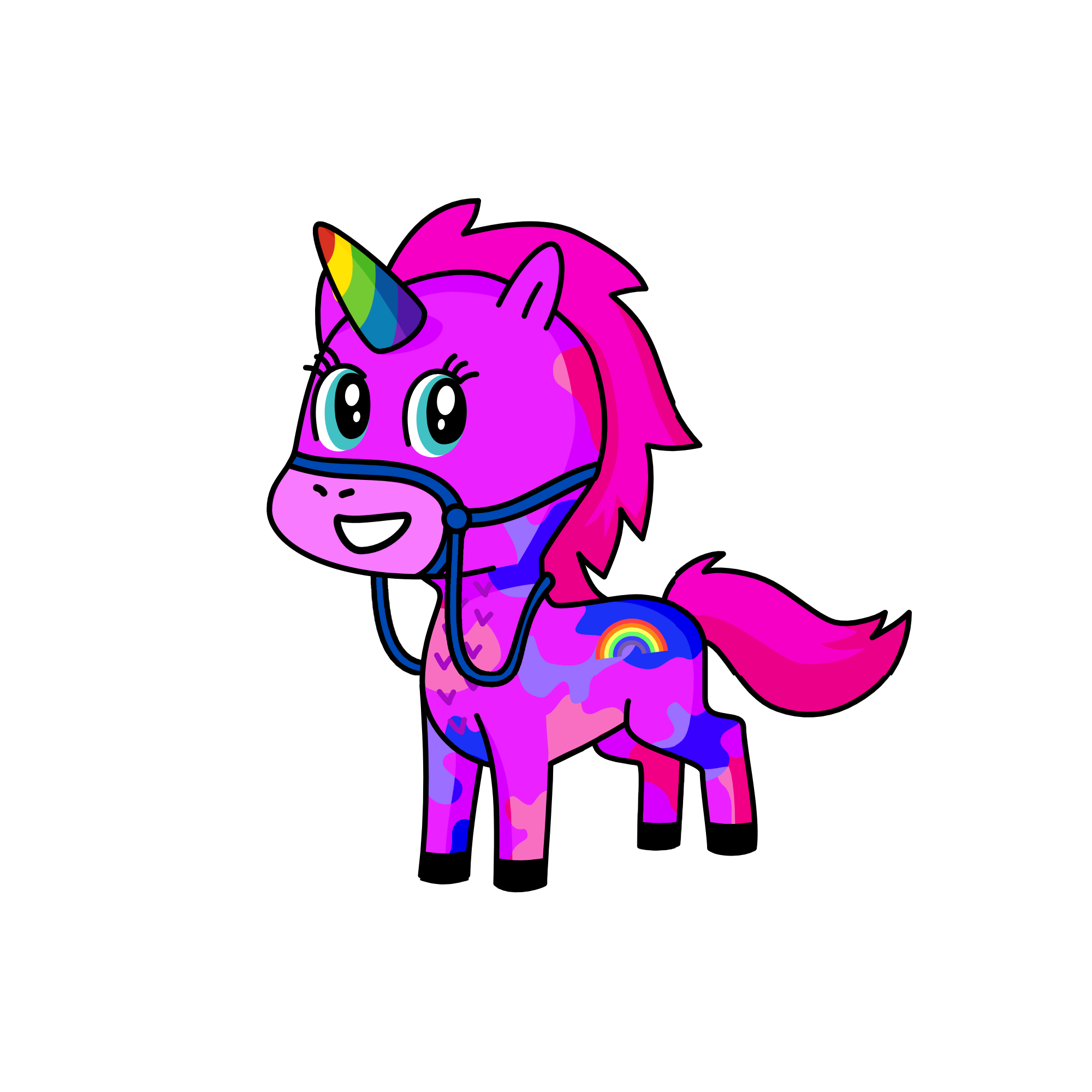 Violet, the unicorn