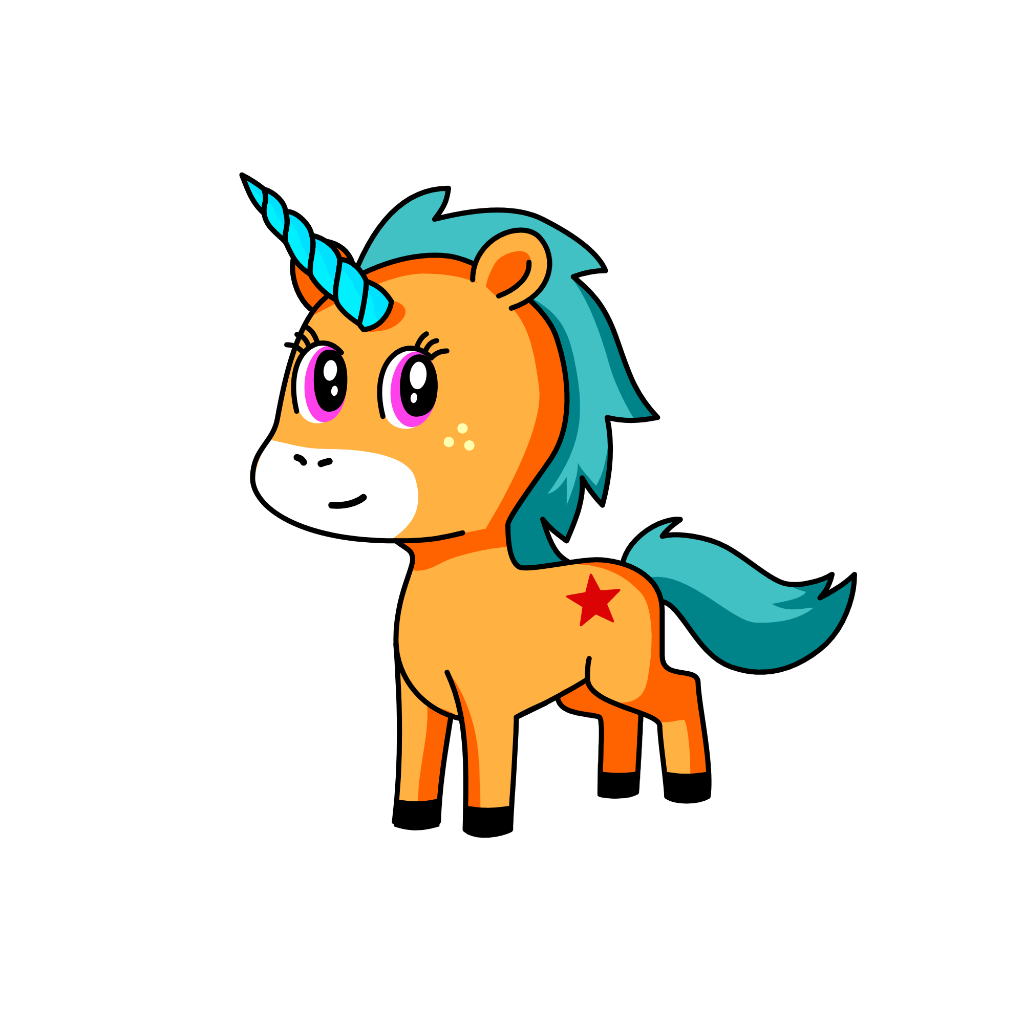Strawberry, the unicorn