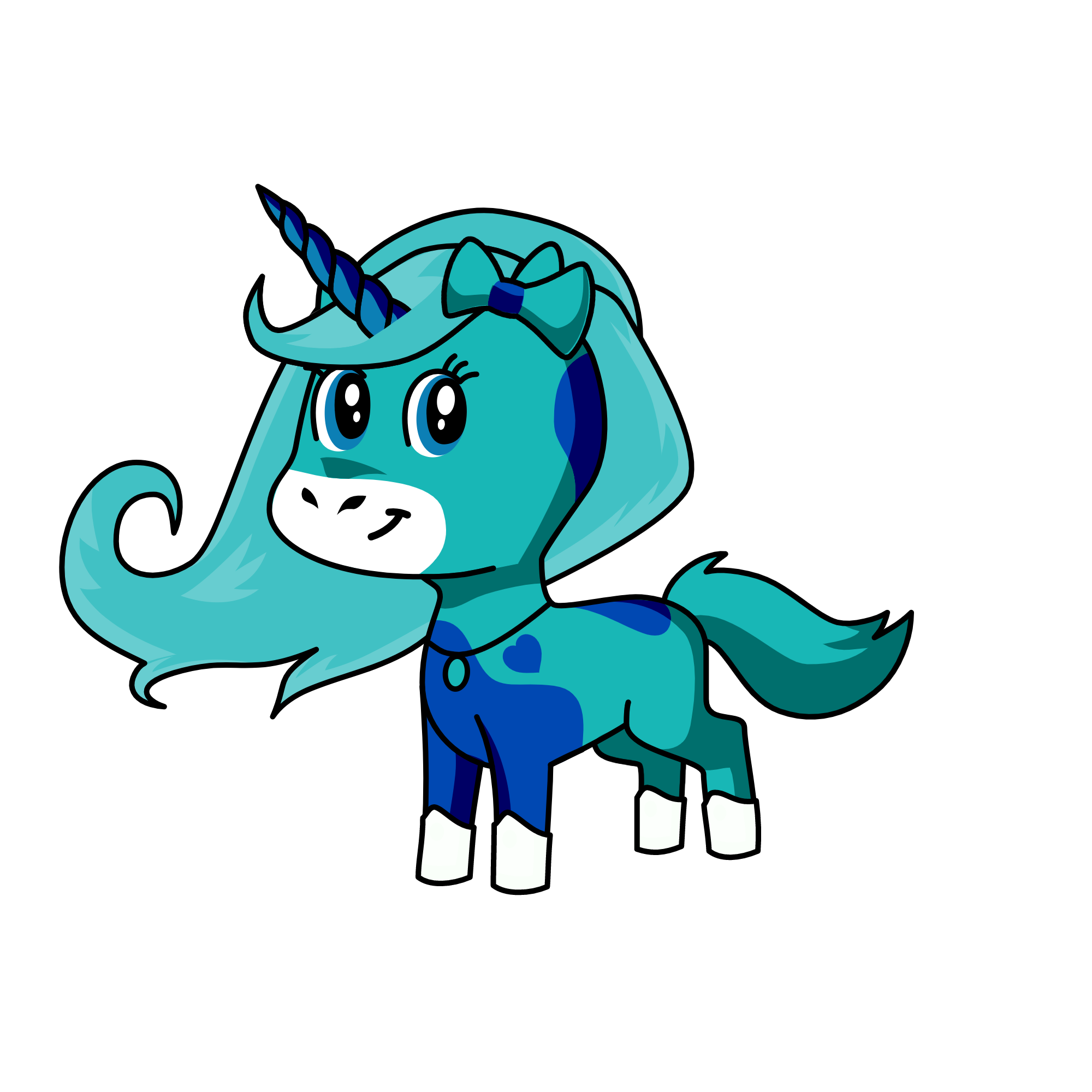 snow , the unicorn