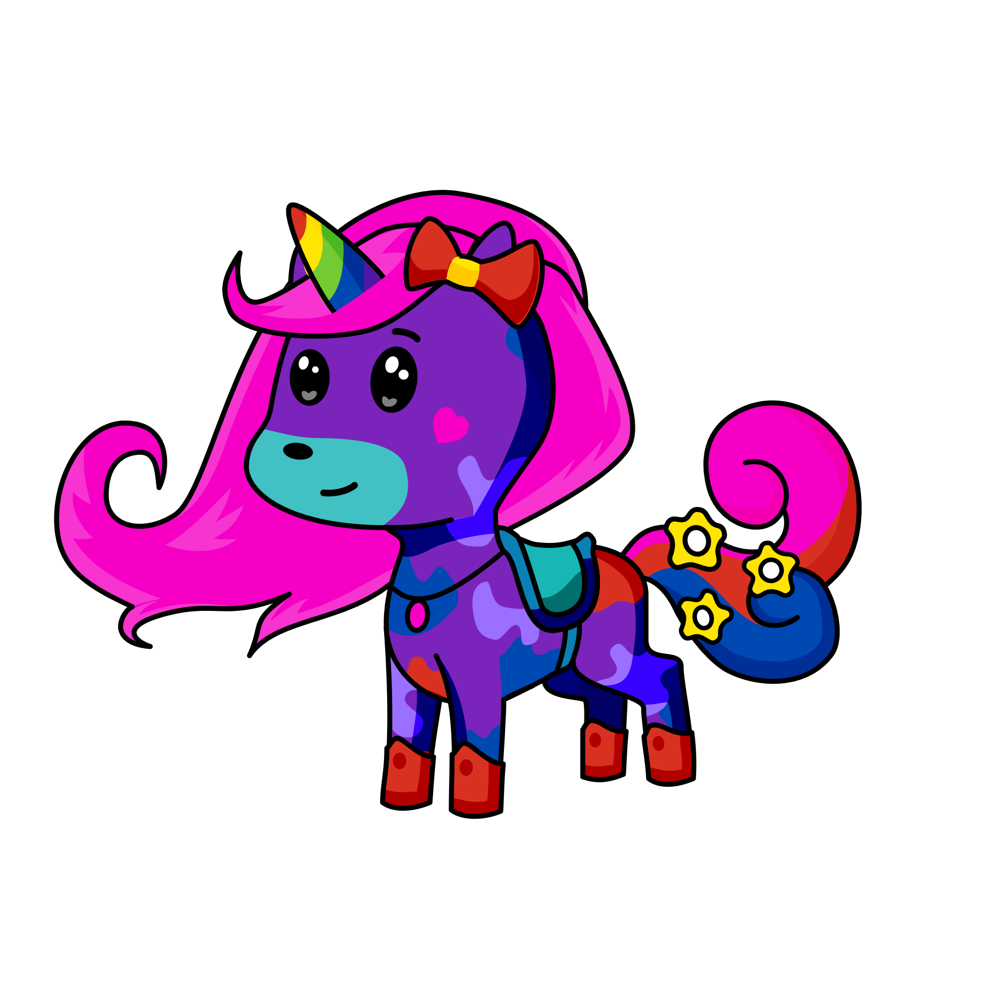 Rainbow Cute🦄💜, the unicorn