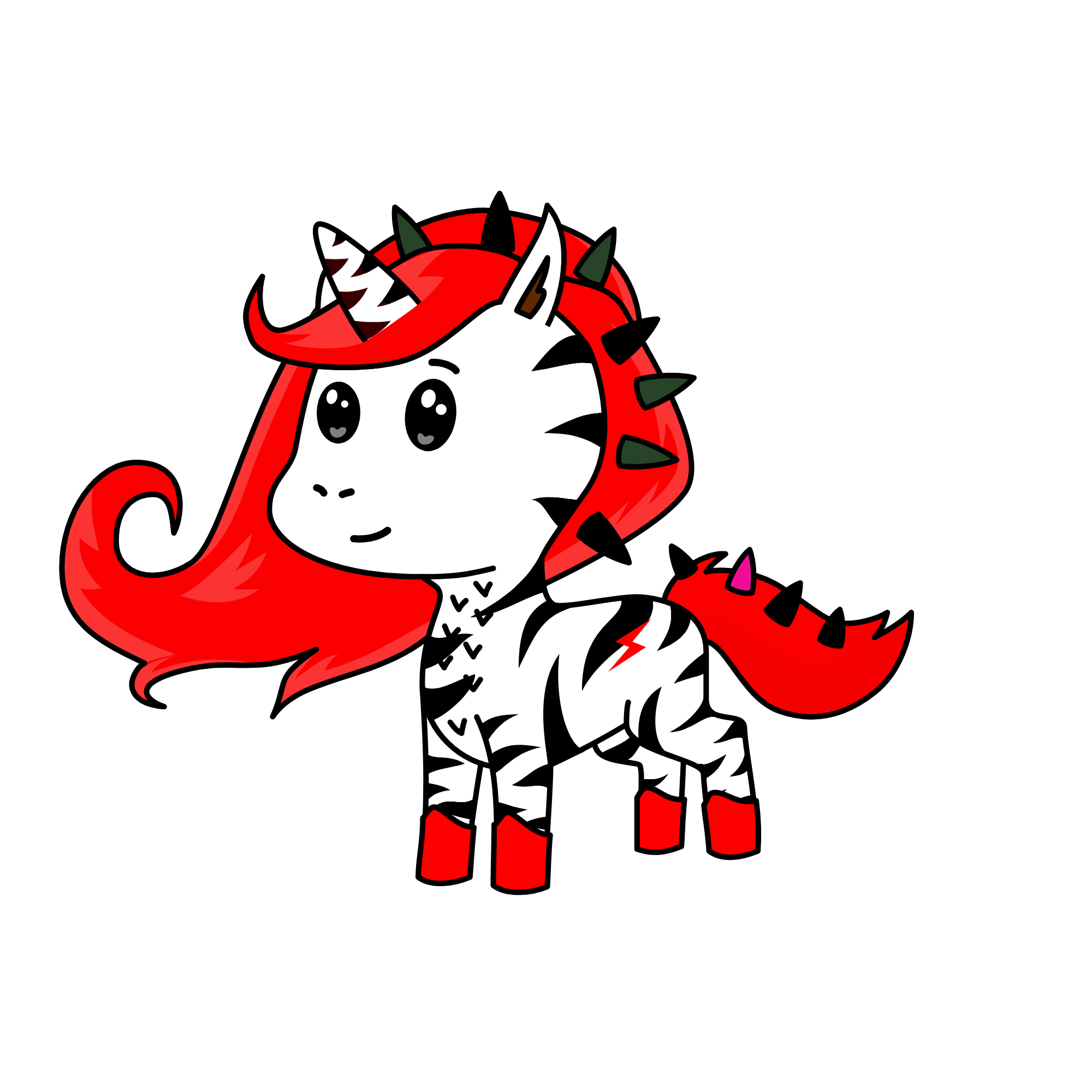 Sunset, the unicorn