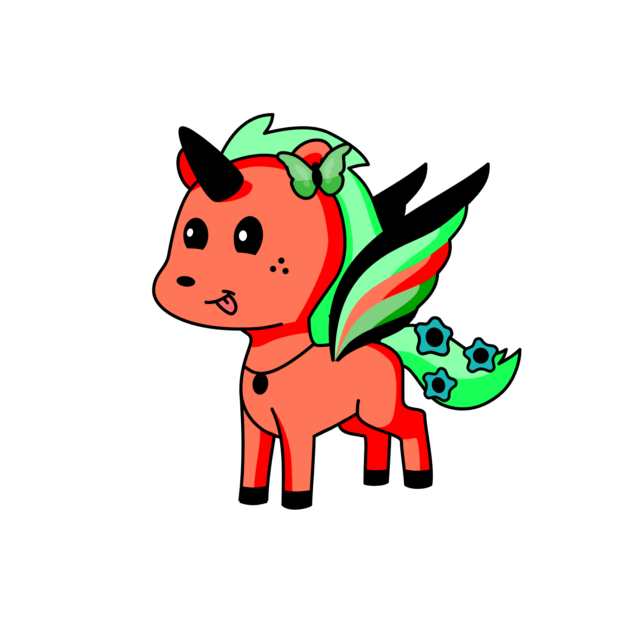 Watermelon, the unicorn