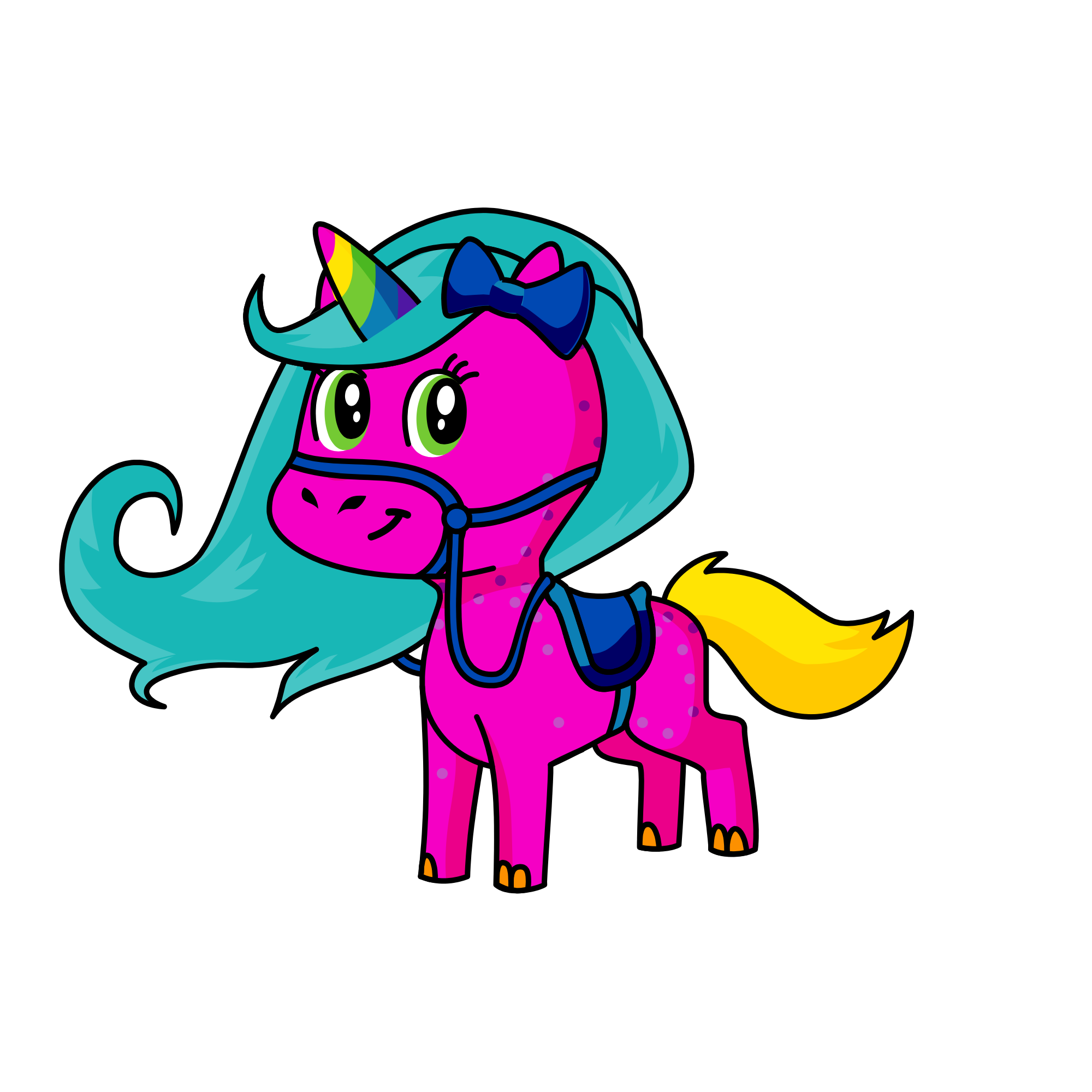 Rainbow Unicorn, the unicorn