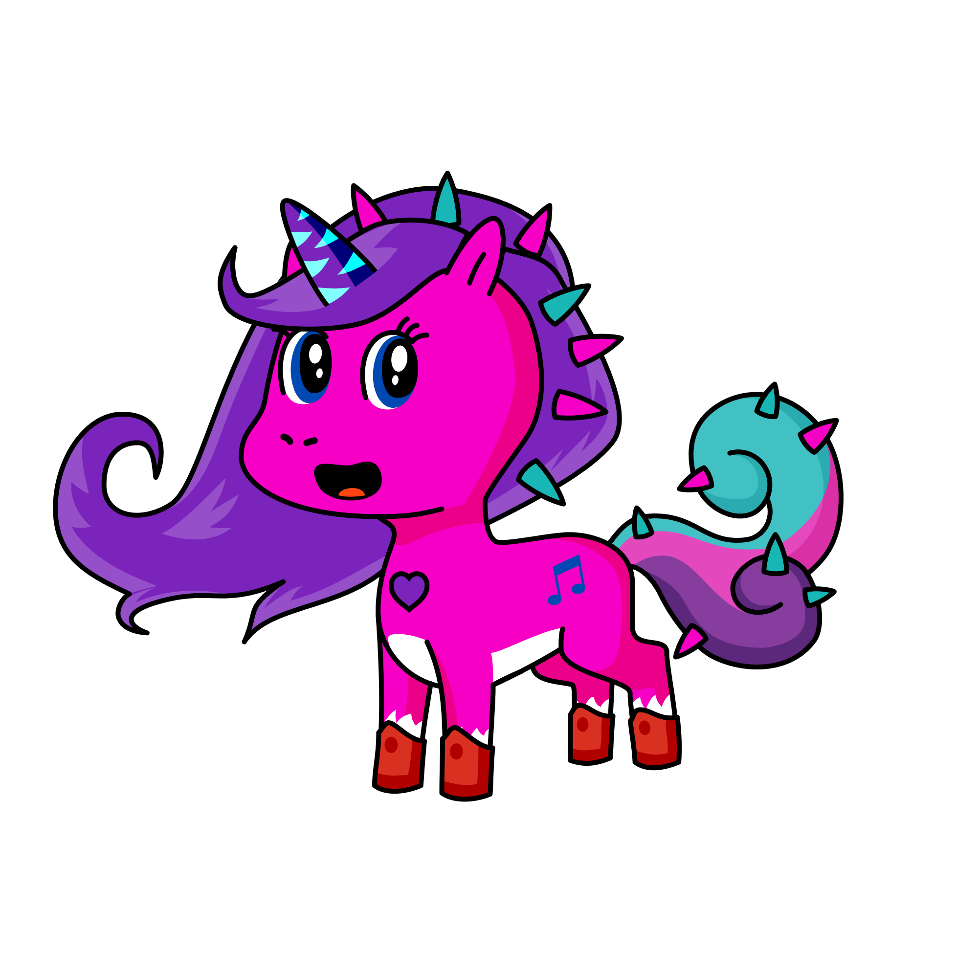 Pinkycorn, the unicorn