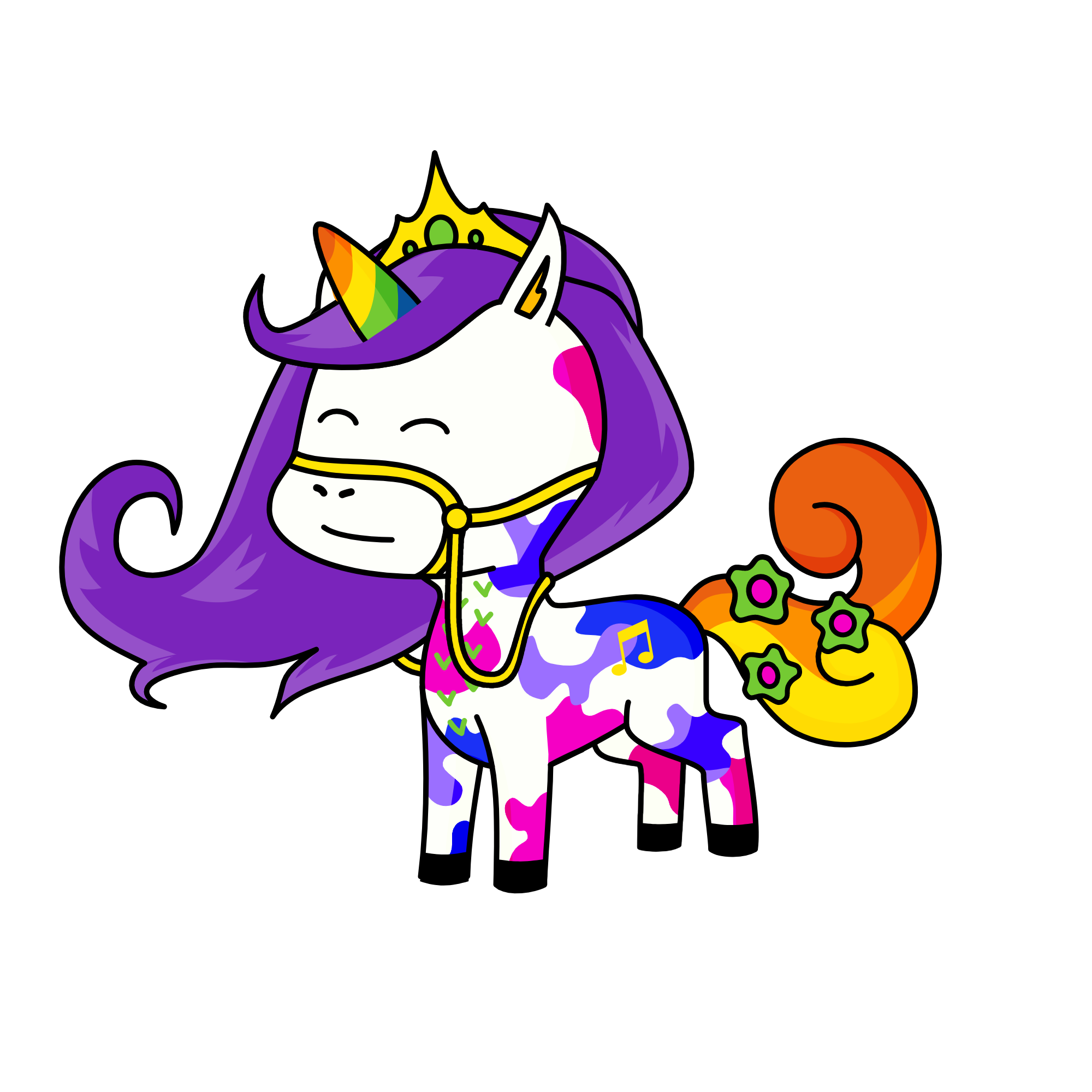 rainbow , the unicorn
