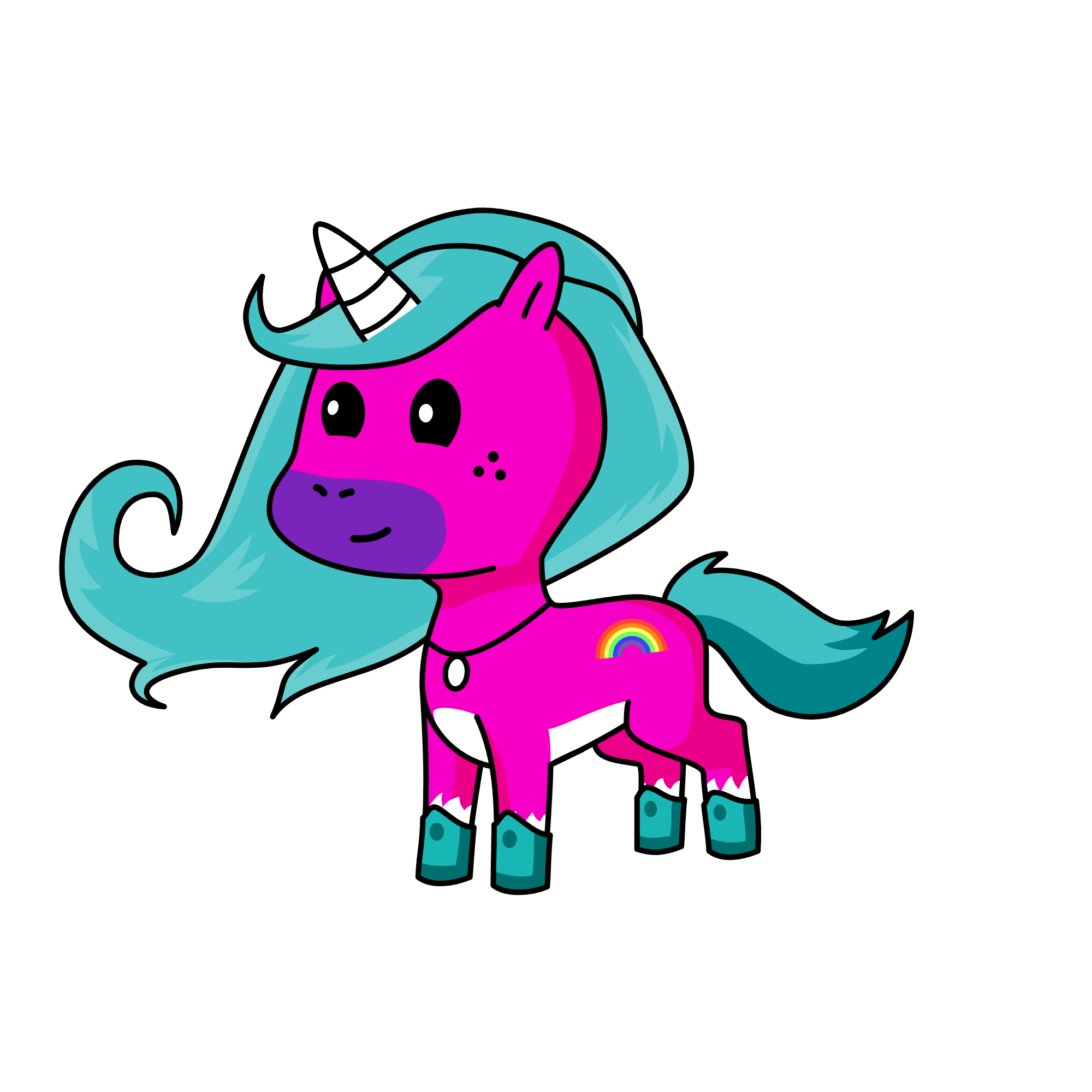 lila the unicorn , the unicorn
