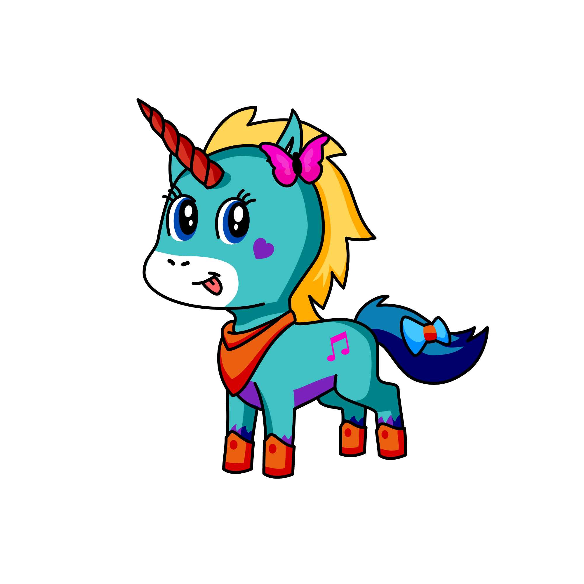 #cute, the unicorn