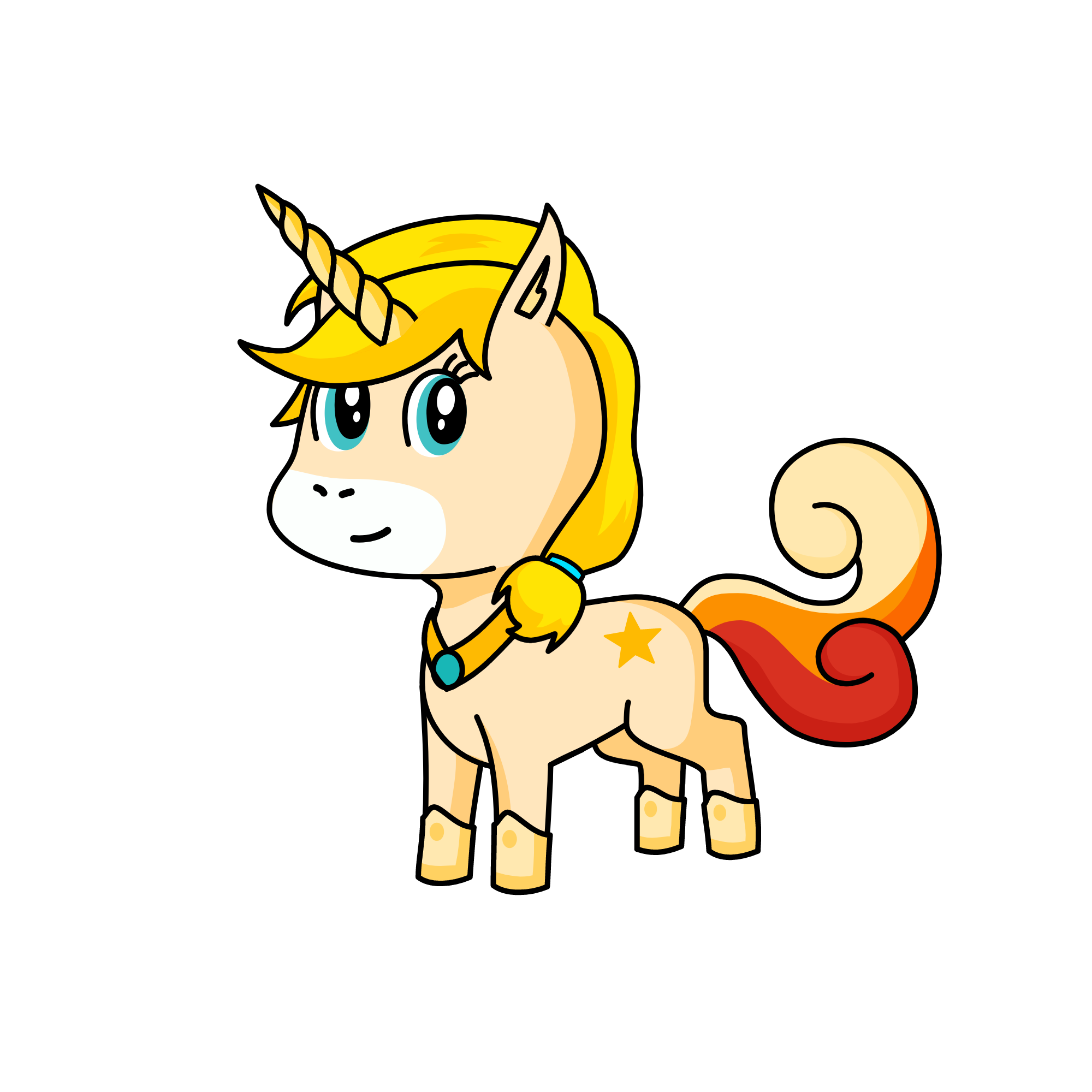 Princess Lalande, the unicorn