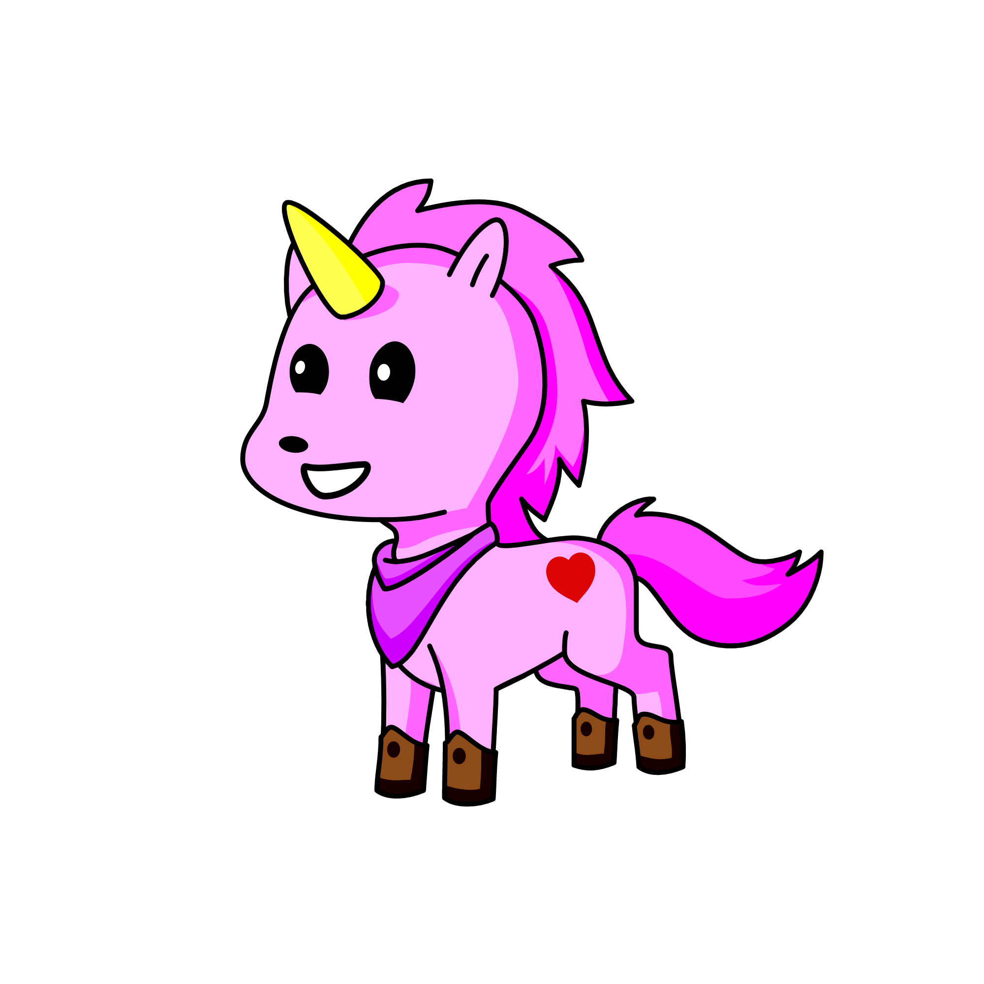 Pinkie The Brave Unicorn, the unicorn