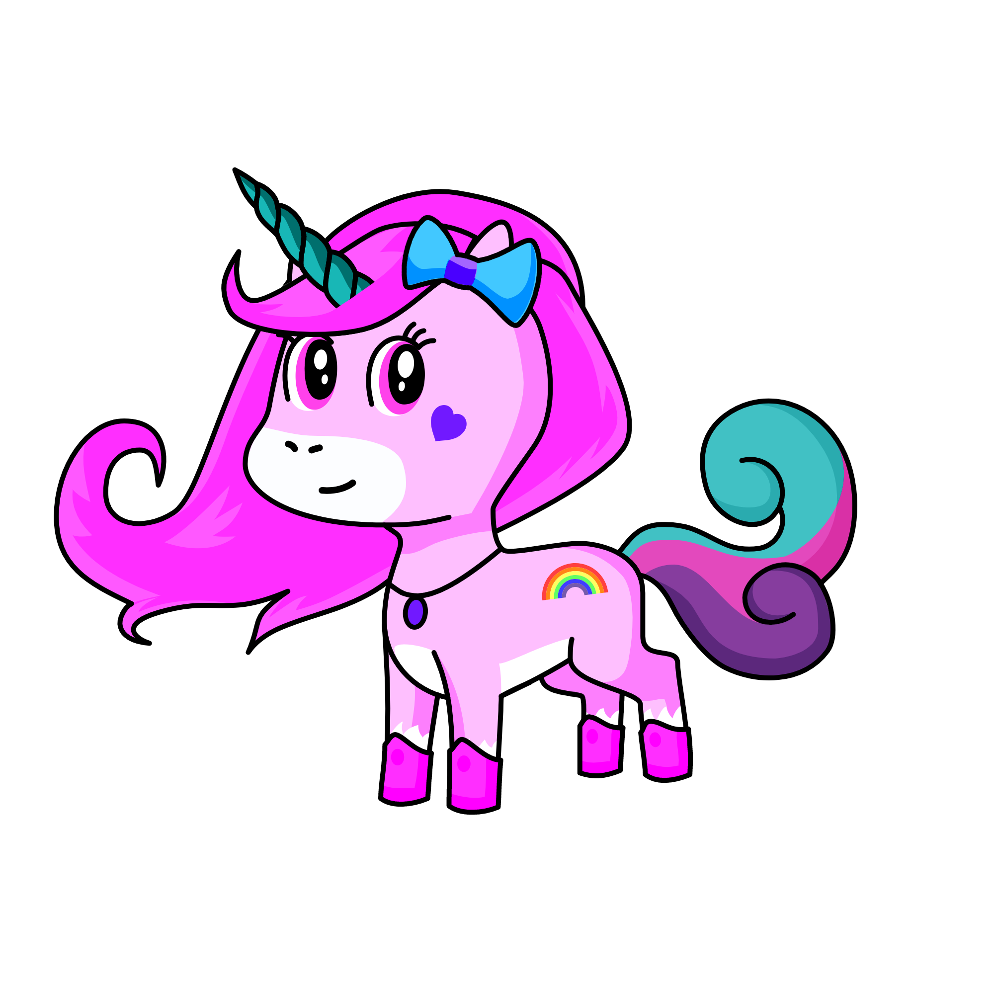 sparkling white diamond, the unicorn