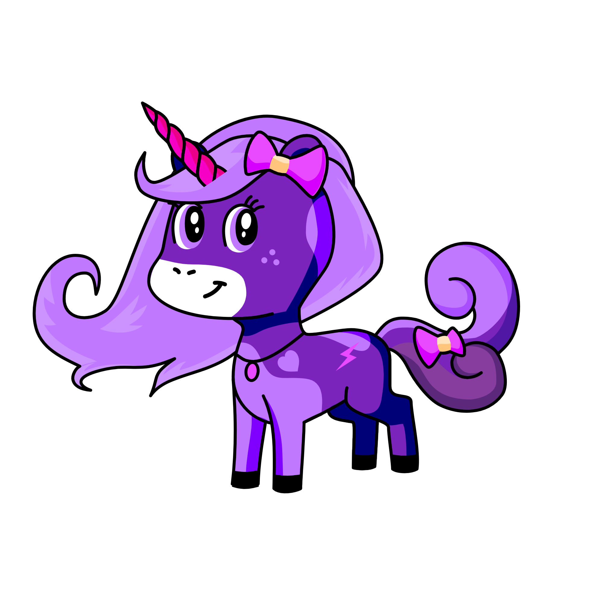 Moonlight, the unicorn