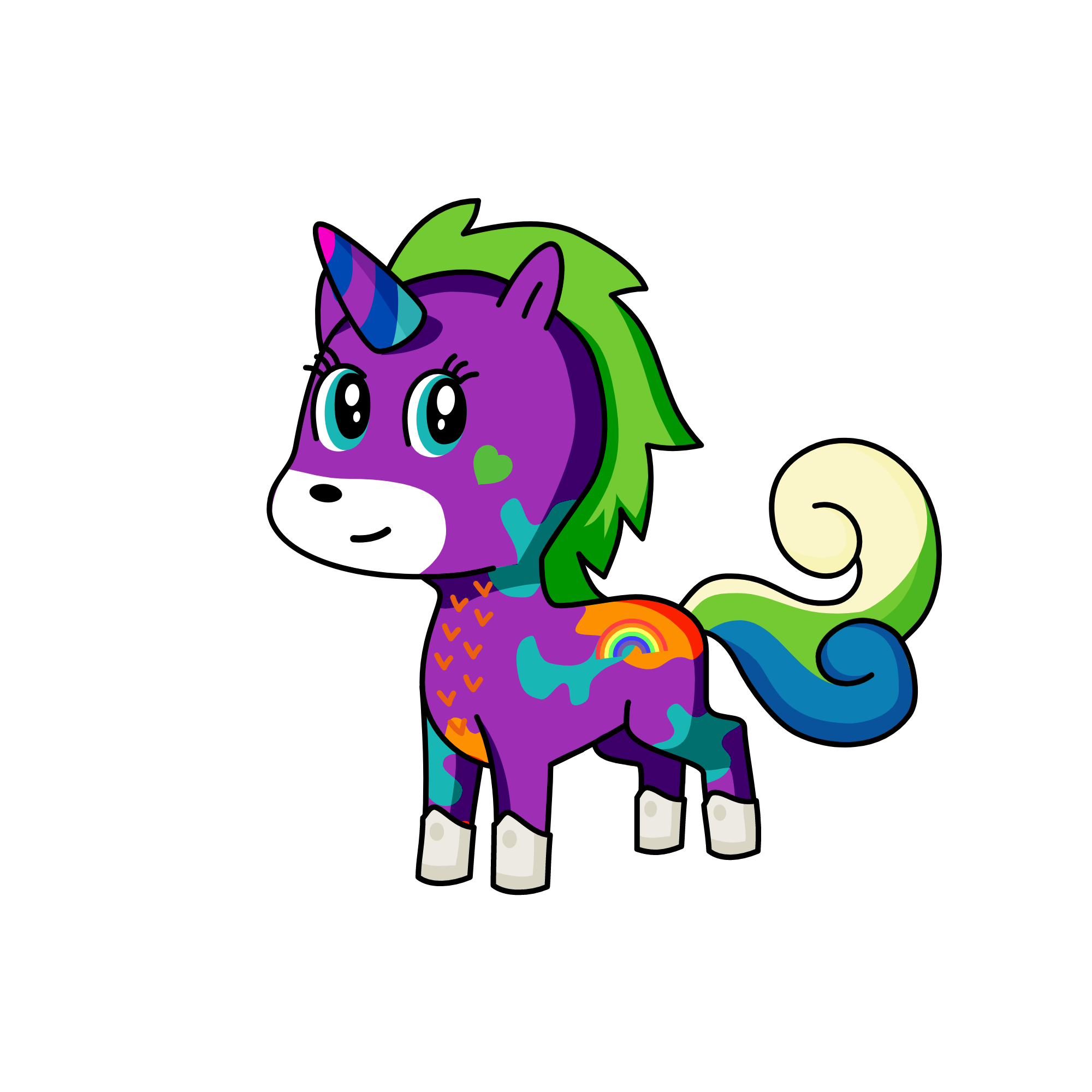 rainbow, the unicorn