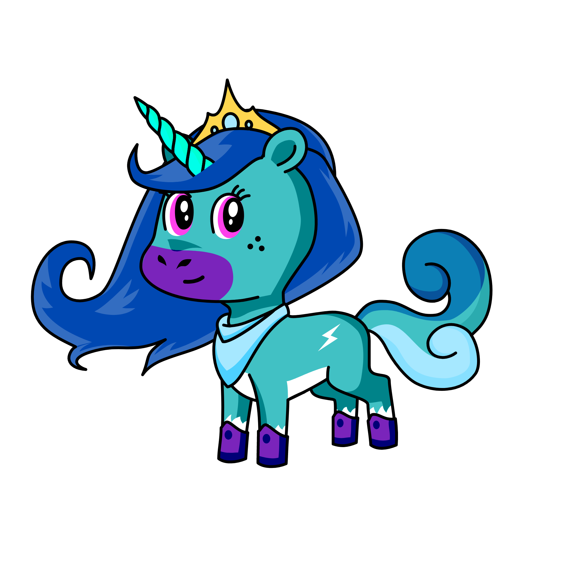 Winter, the unicorn