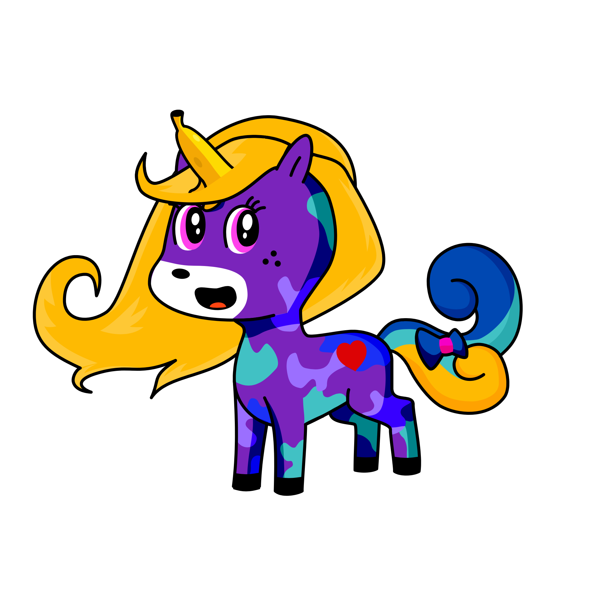 Cutey, the unicorn