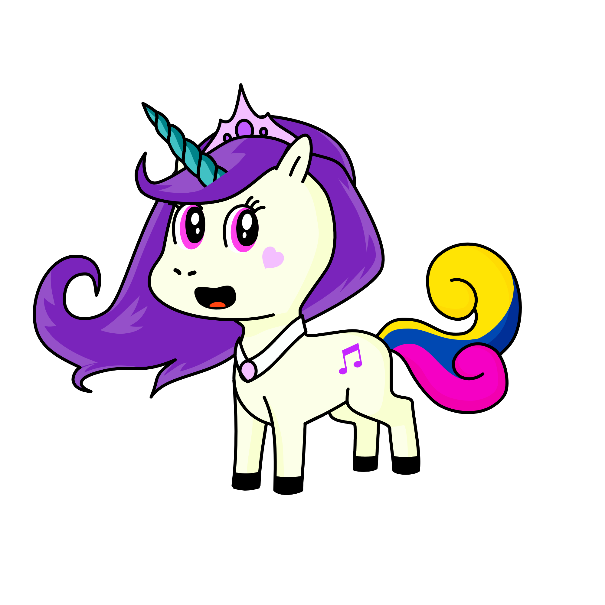 Princess angel, the unicorn