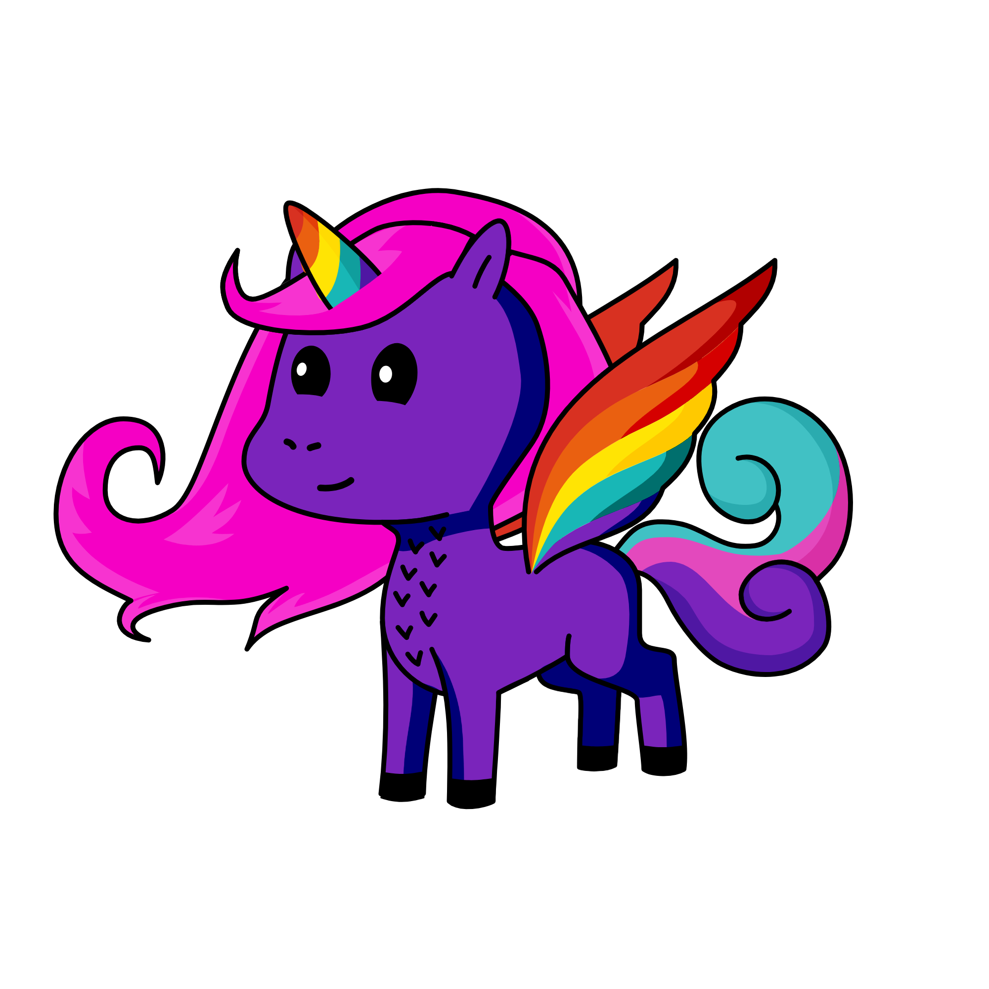 Wings, the unicorn