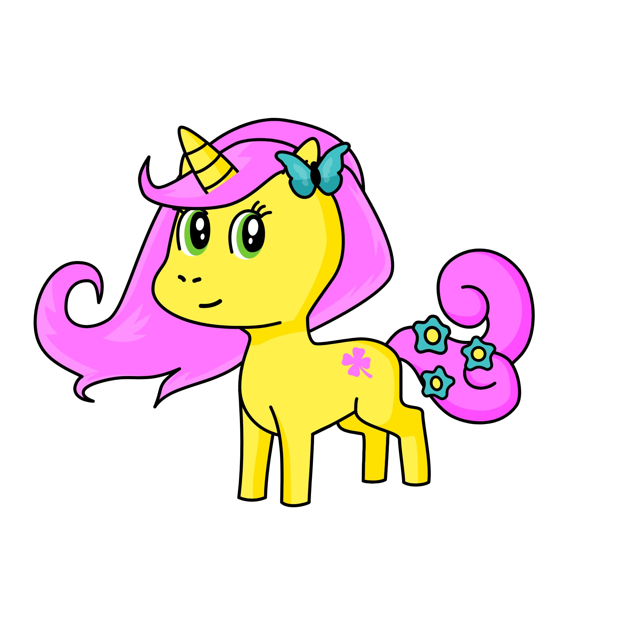 Fluttershy, the unicorn