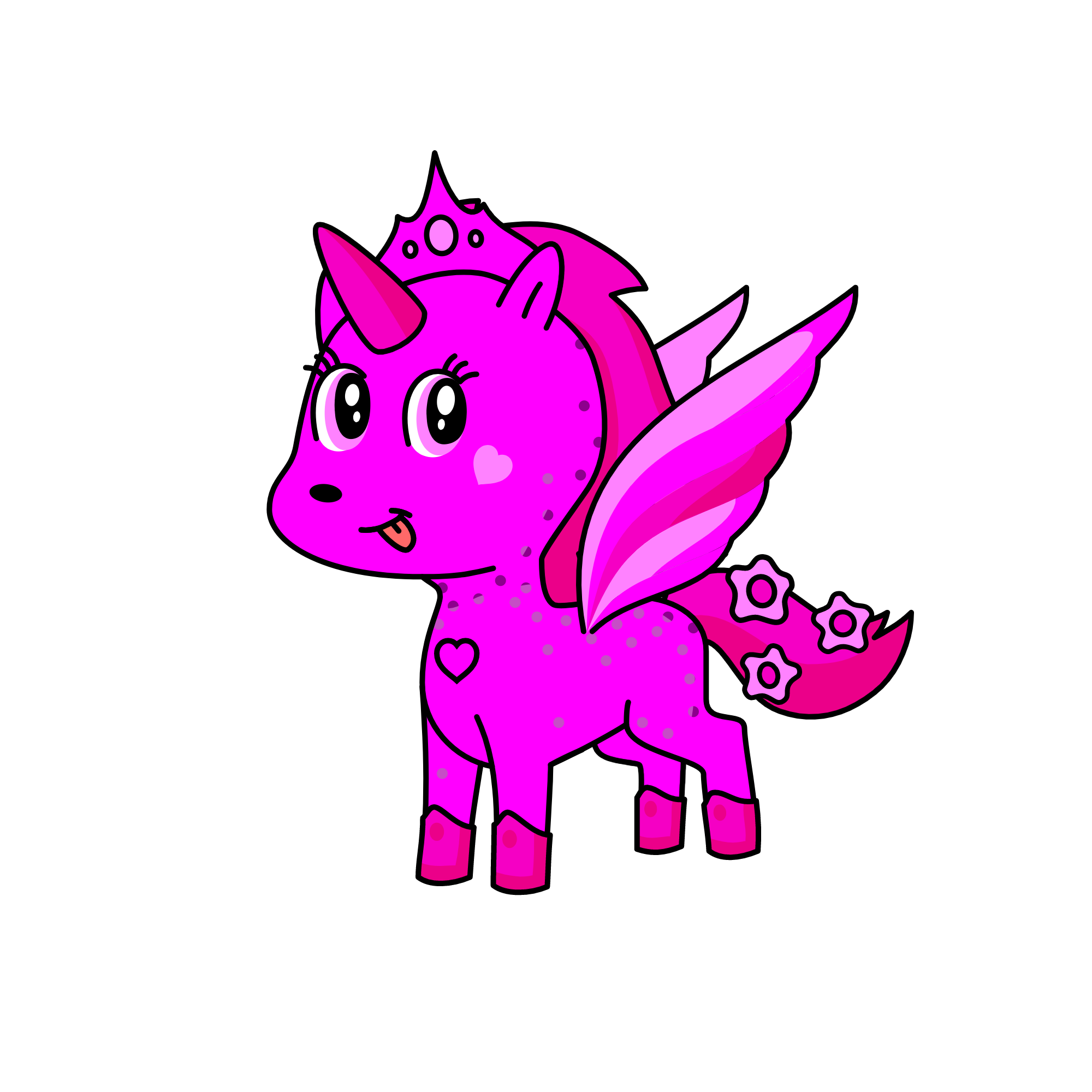 Queen of Pink, the unicorn