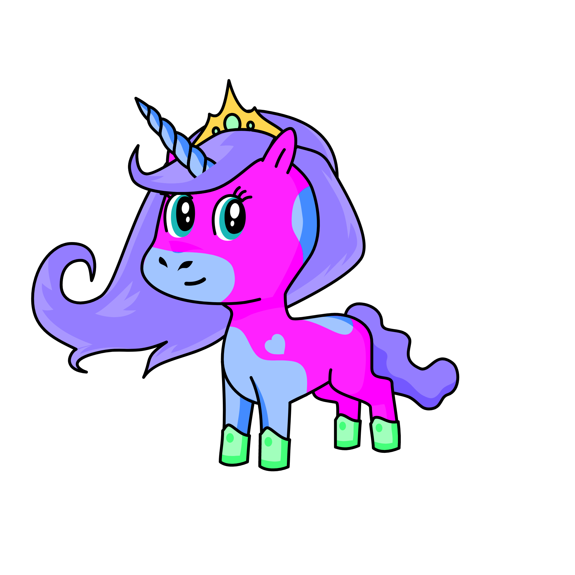 princess Sunrise, the unicorn