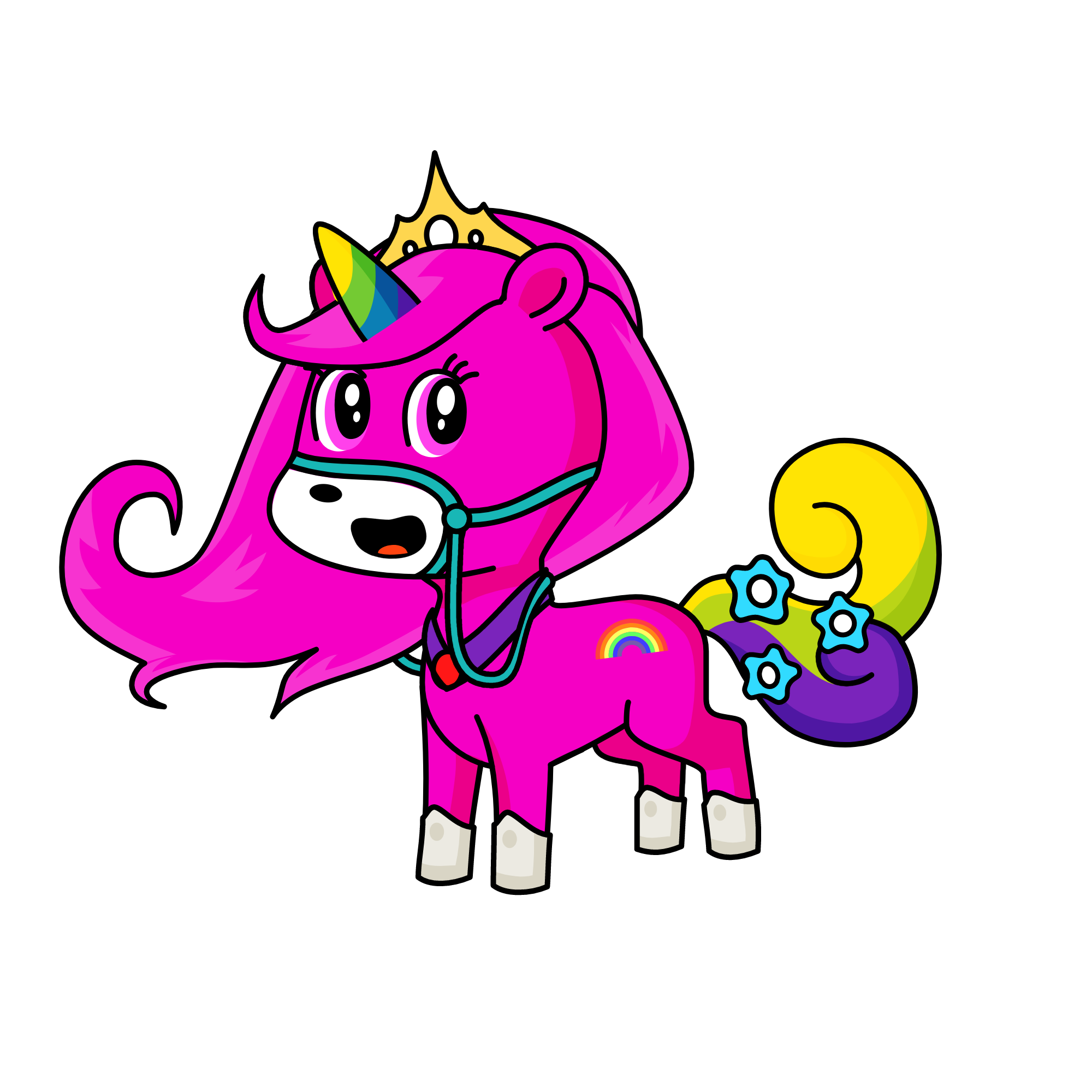 Fluter shine, the unicorn