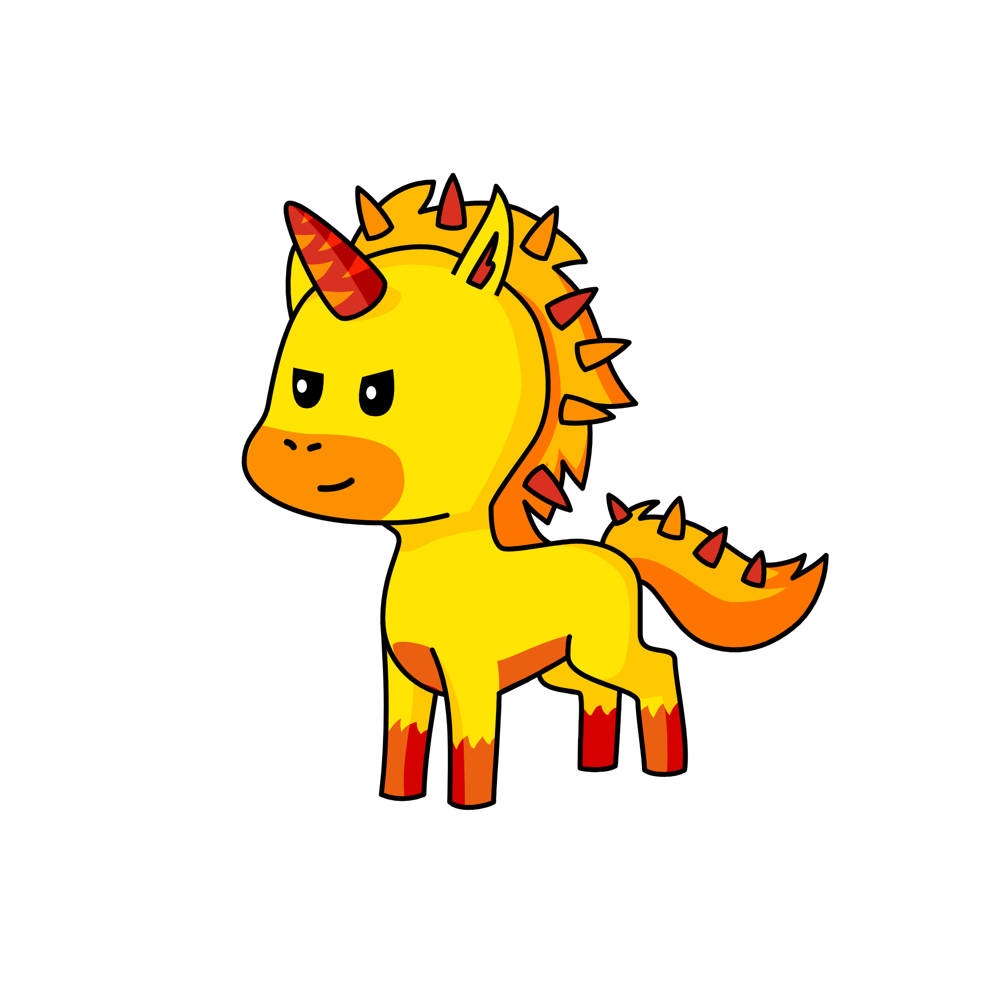 Flame, the unicorn