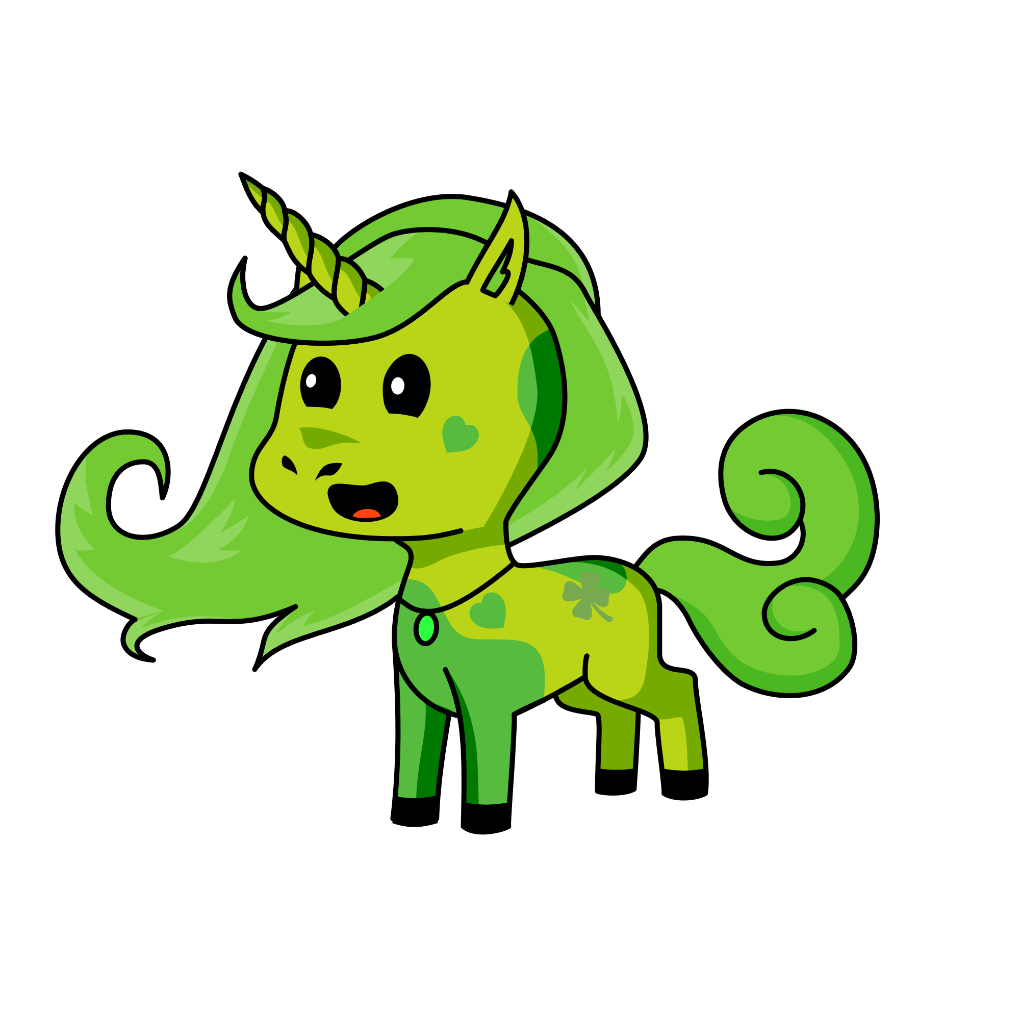 Lucky, the unicorn