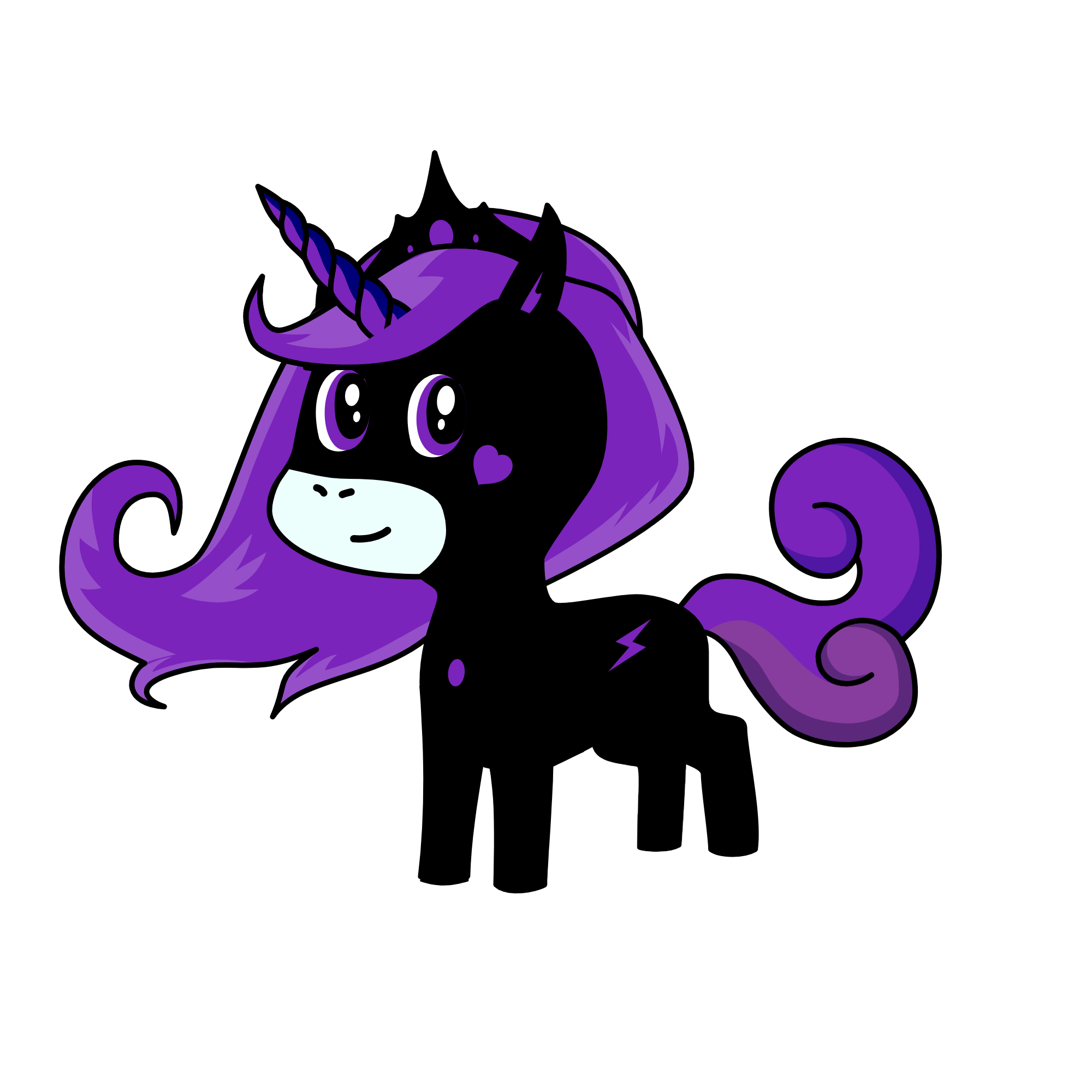 Midnight, the unicorn