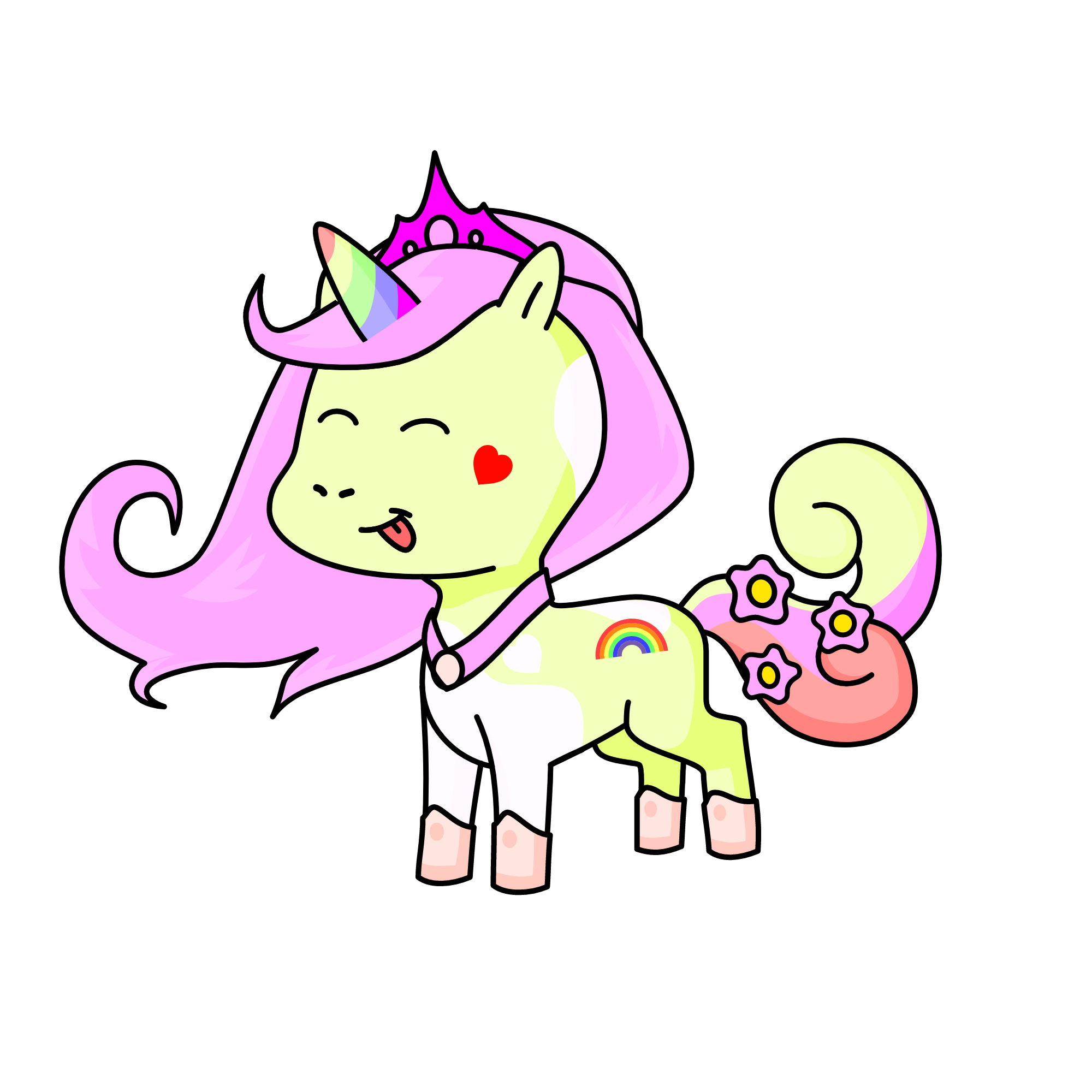 Kawaii, the unicorn