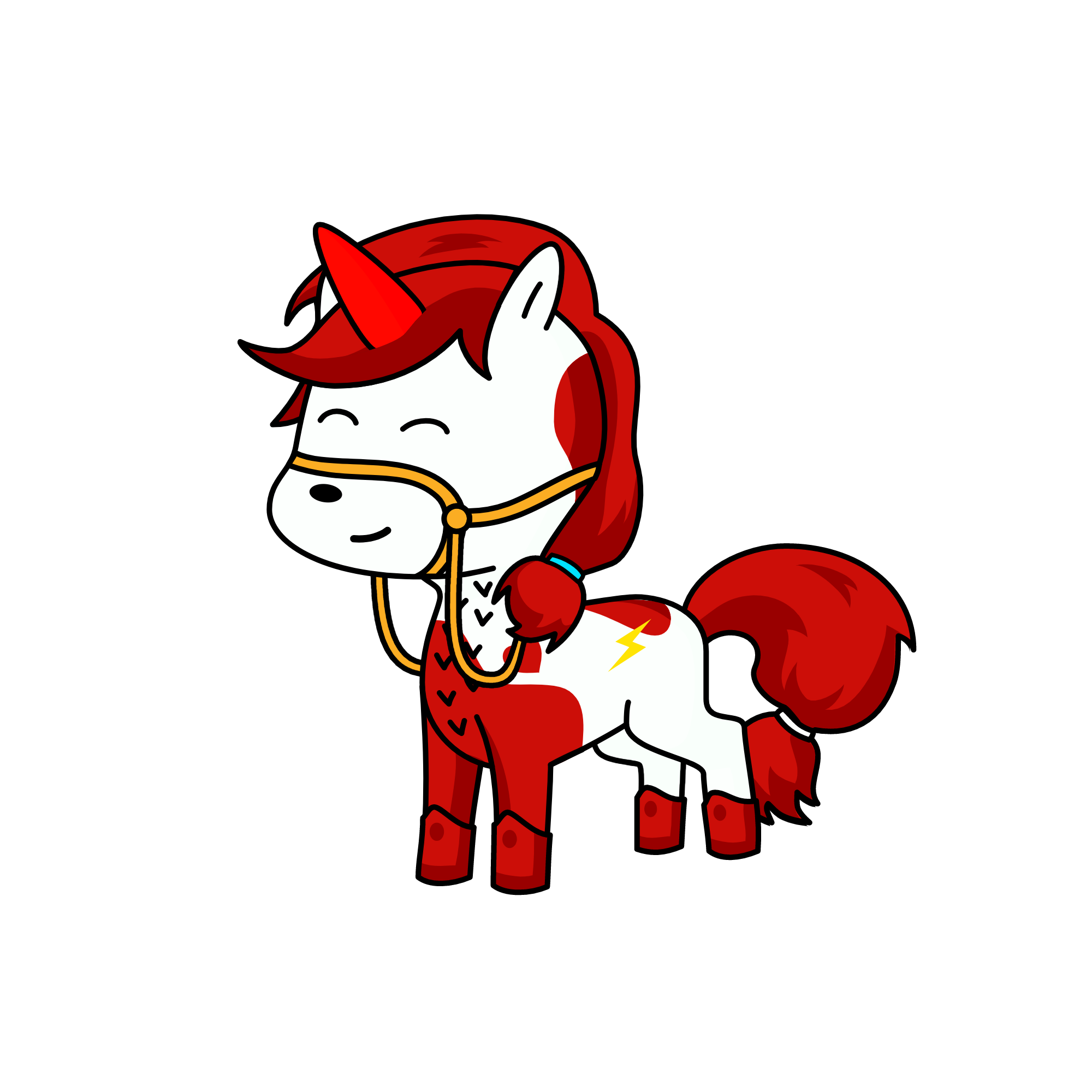 Red, the unicorn