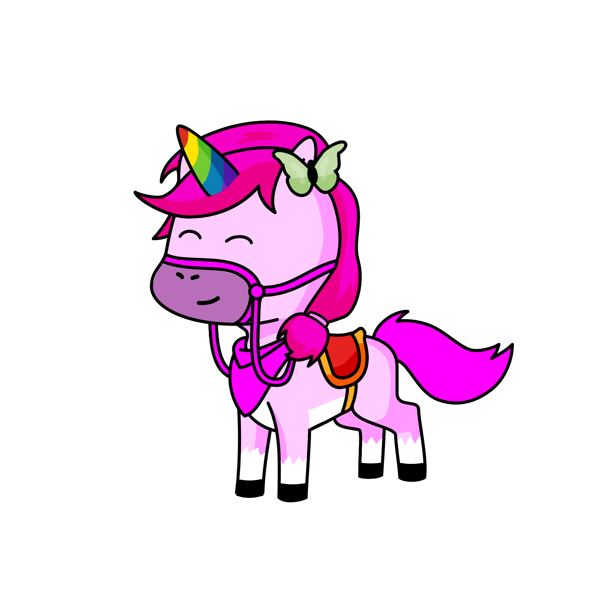 Pink, the unicorn