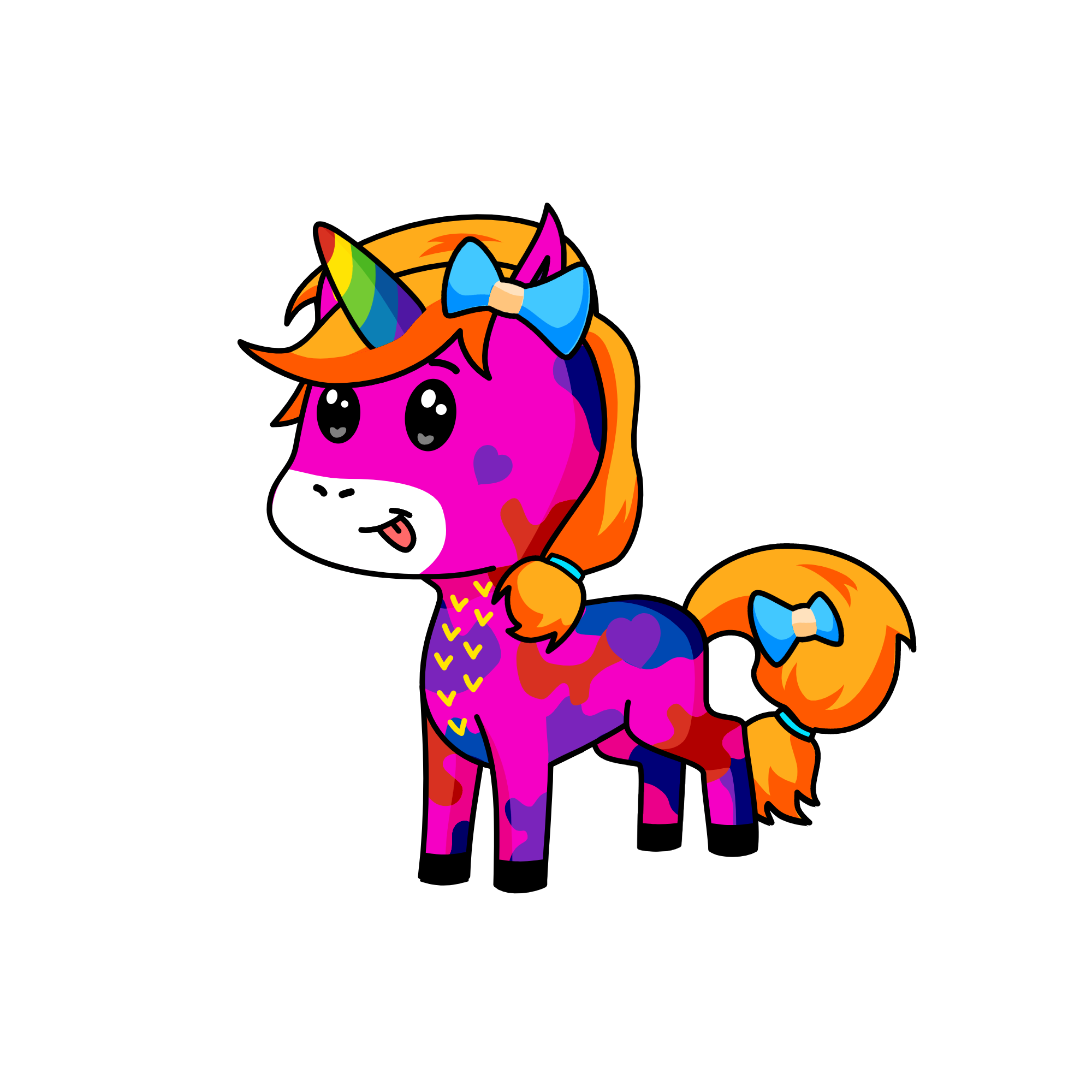 bow, the unicorn
