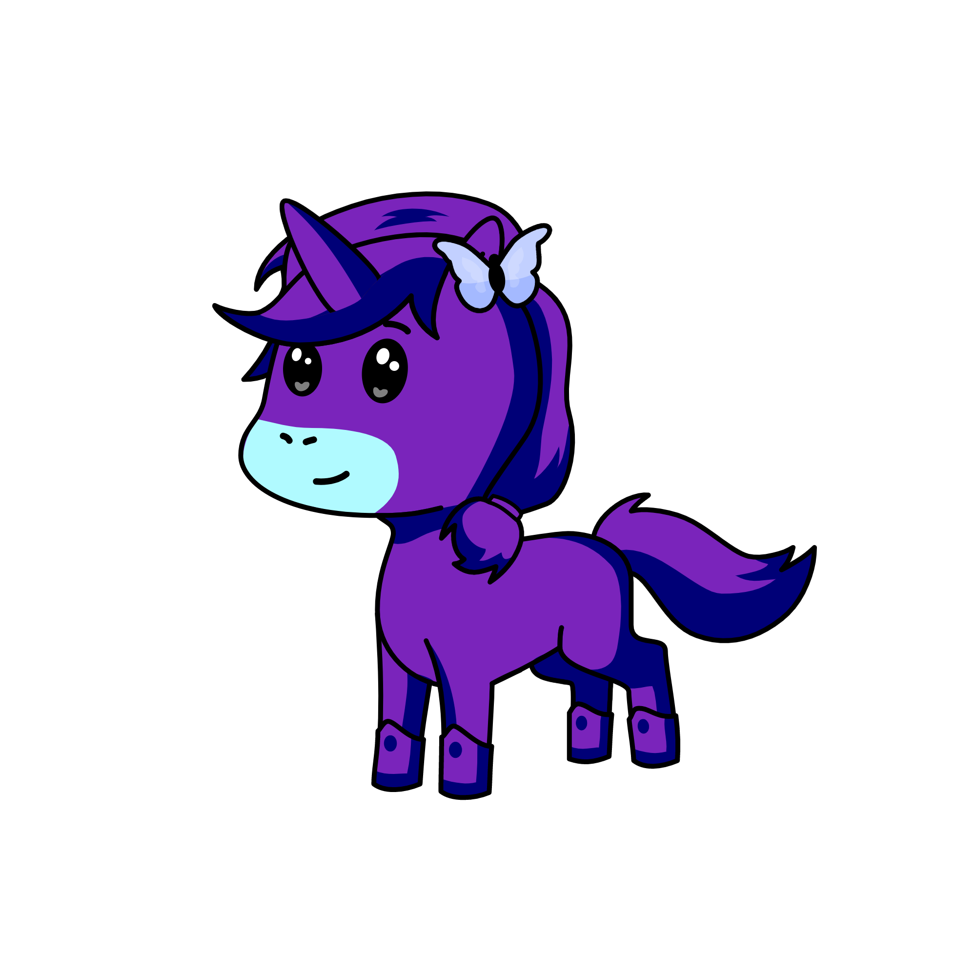 Angelina (from Among us) , the unicorn