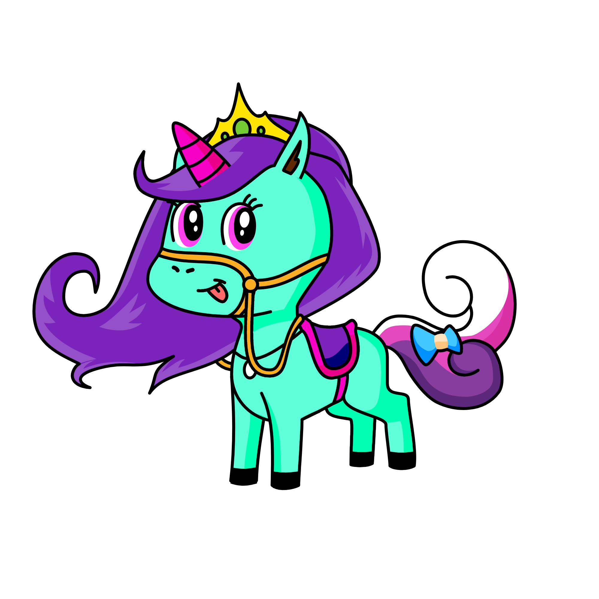 Rainbow, the unicorn