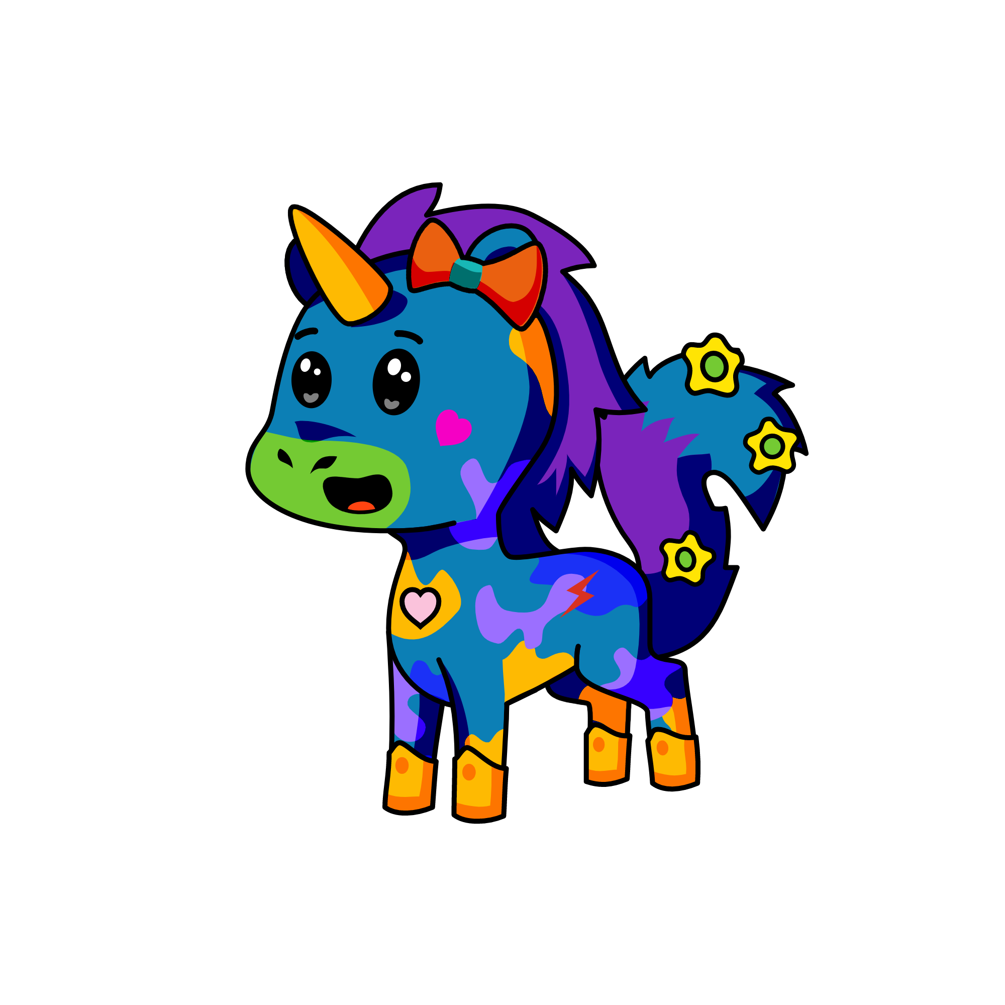 Rainbowy, the unicorn