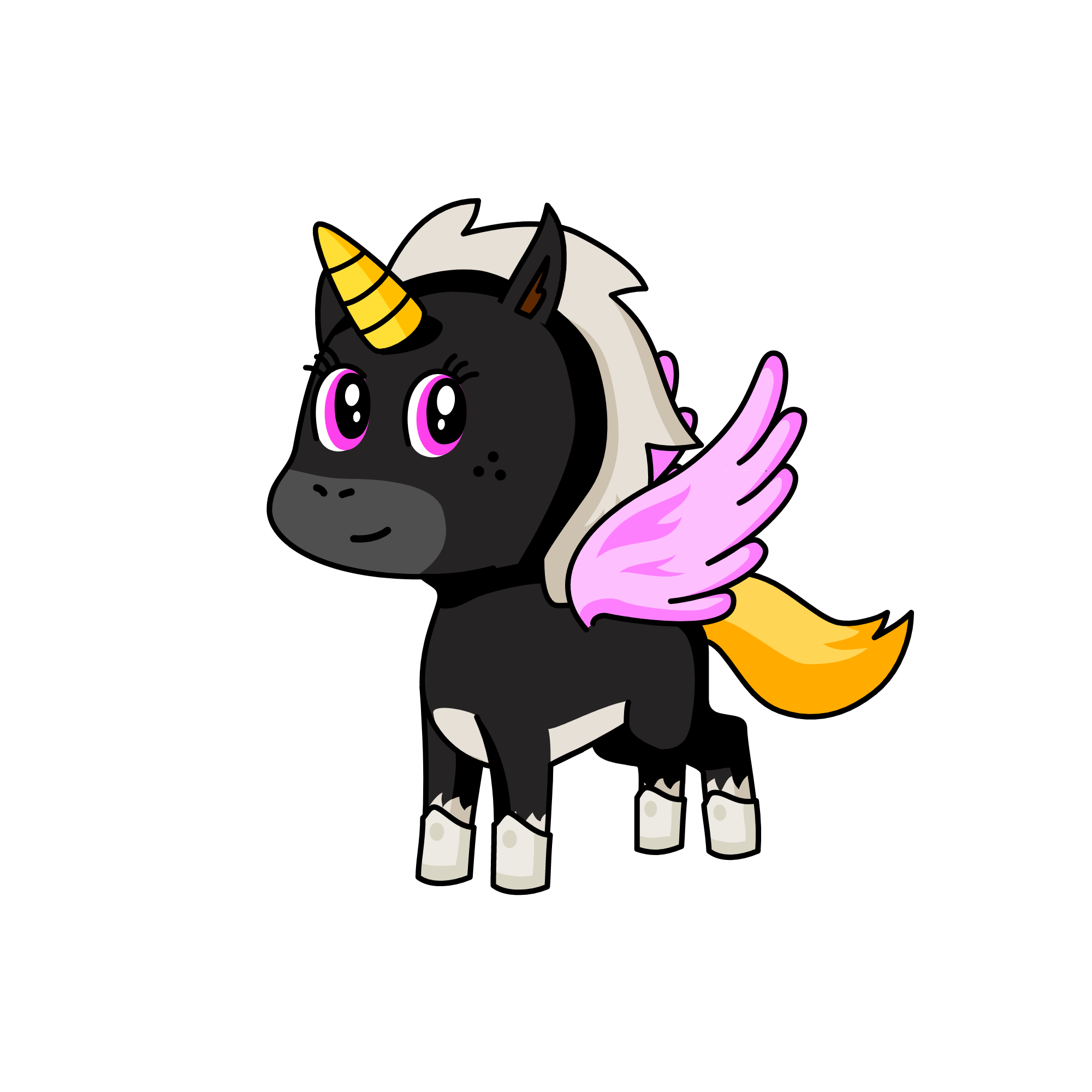 I CAN HAVE WINGS, the unicorn