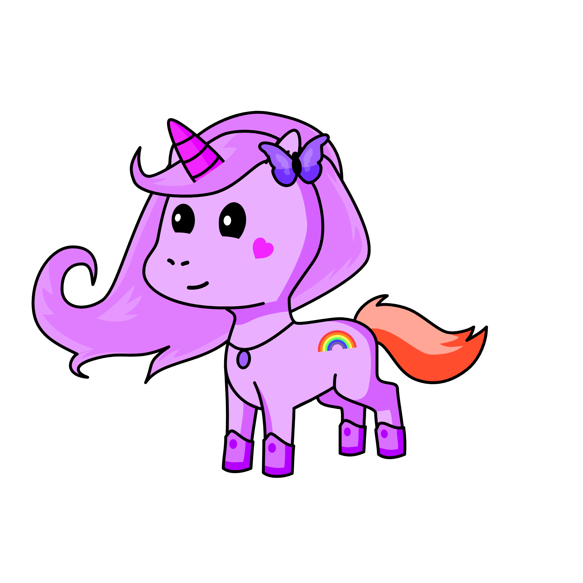 Purple Unicorn, the unicorn