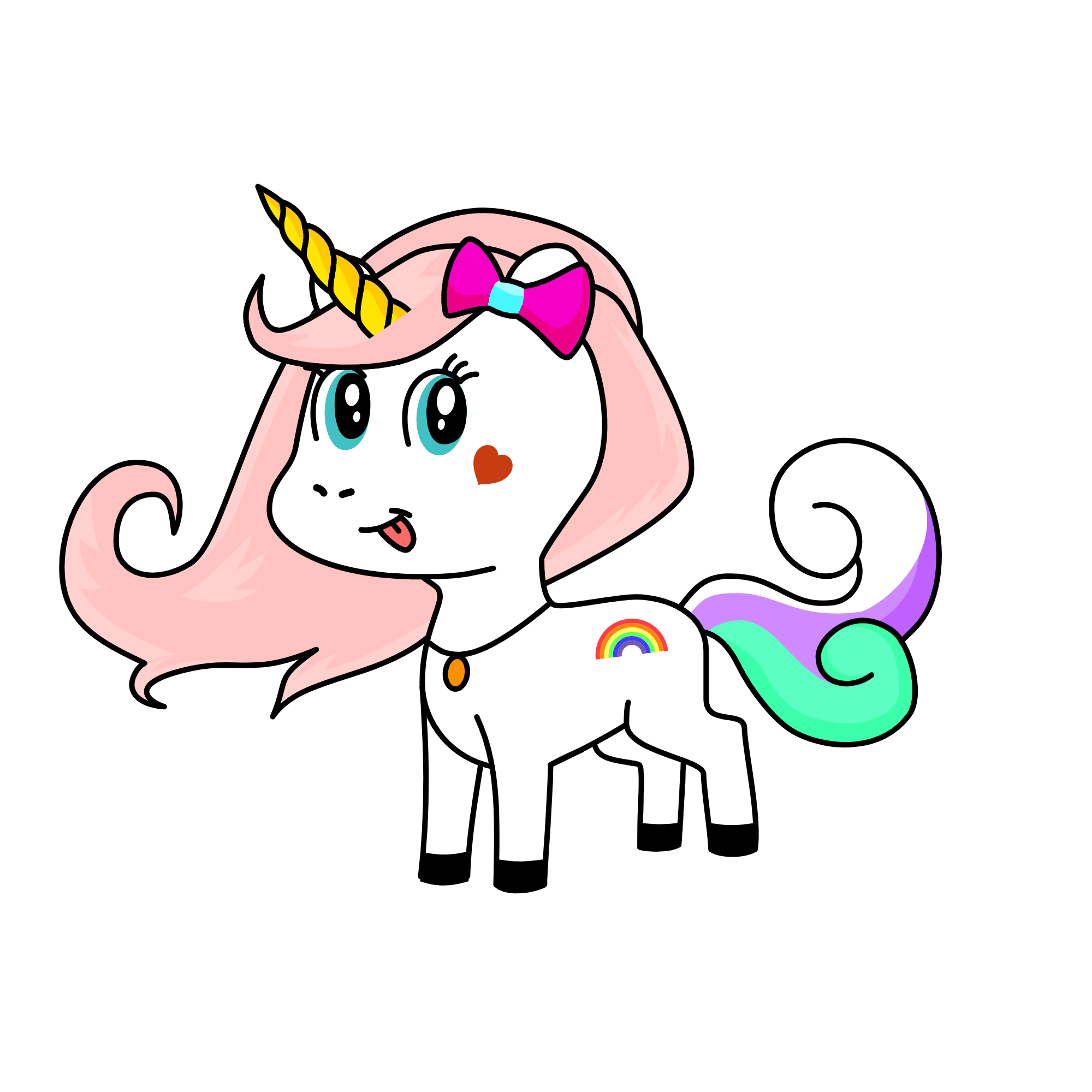 Fluffly :3, the unicorn