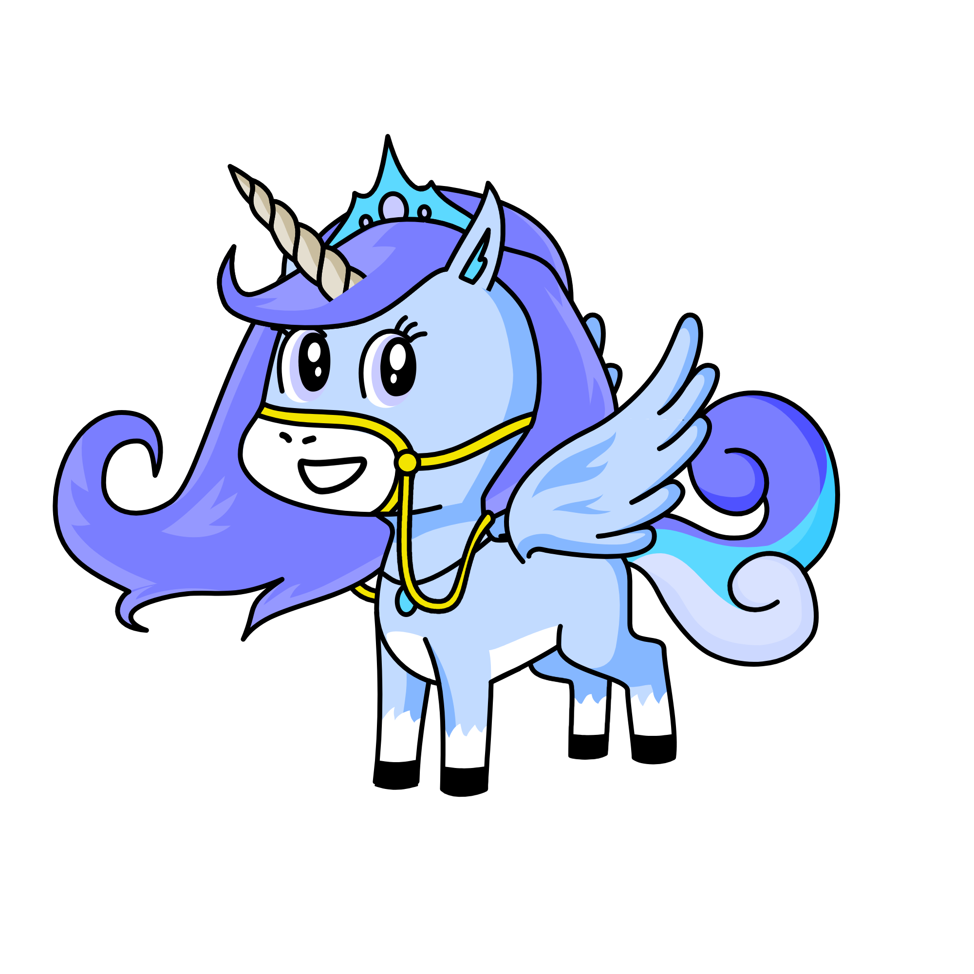 Princess Snowflake, the unicorn