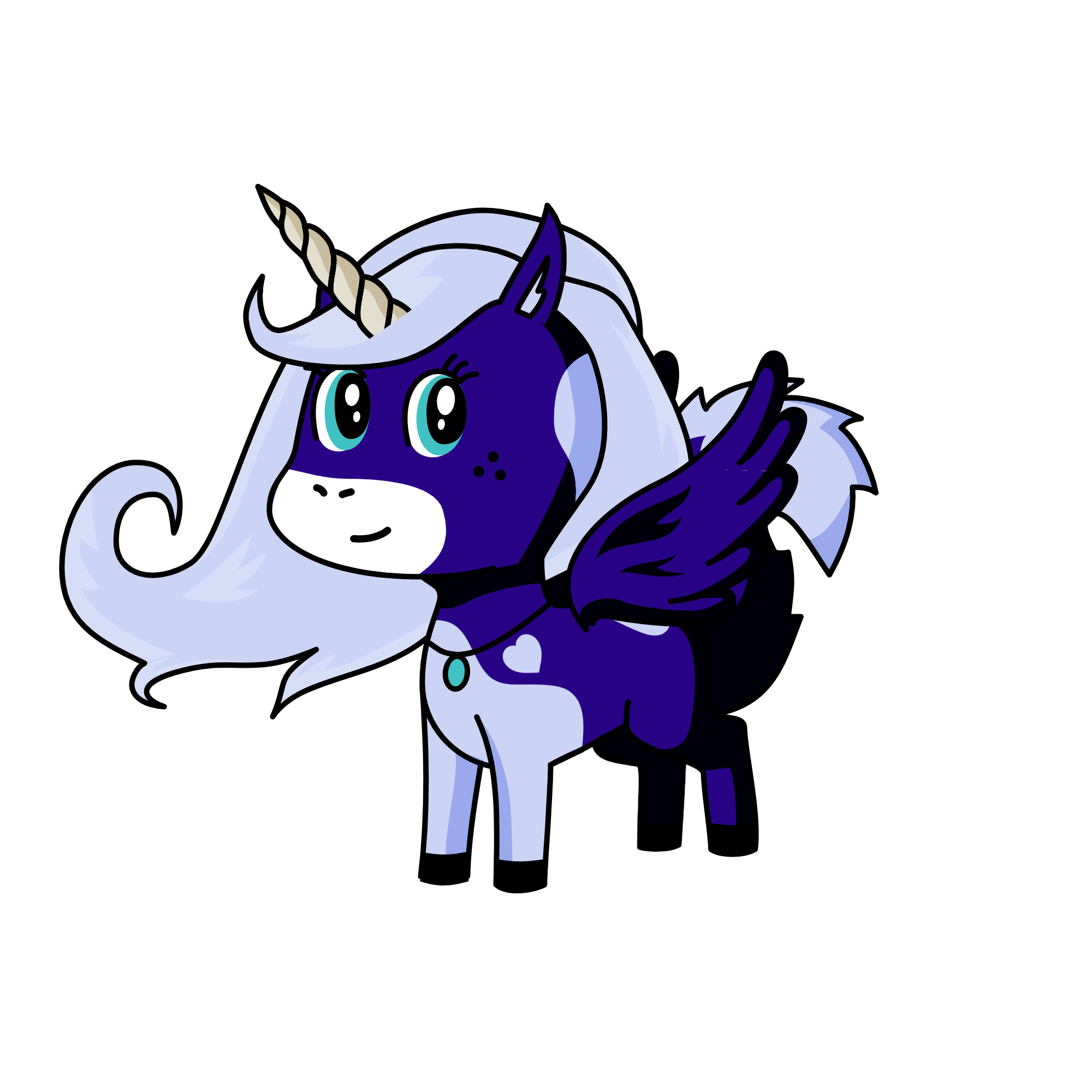 Moonlight, the unicorn