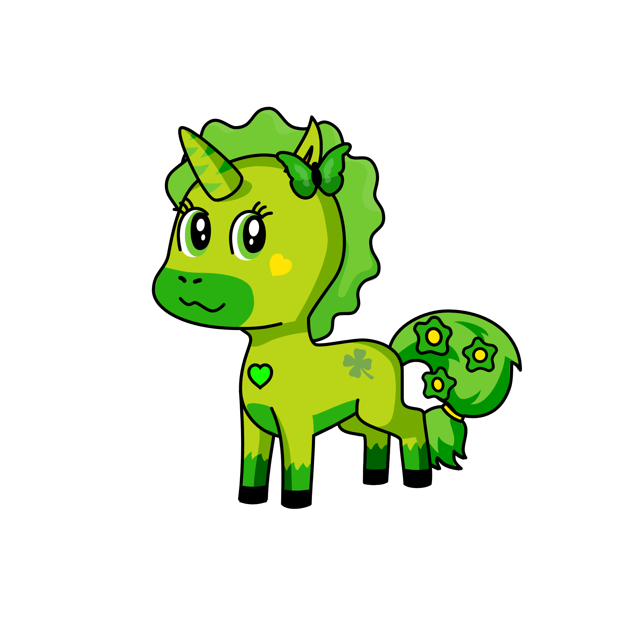 Łąka, the unicorn