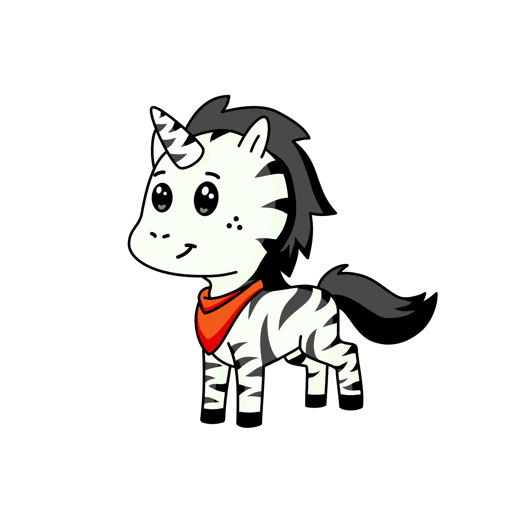 zebra , the unicorn