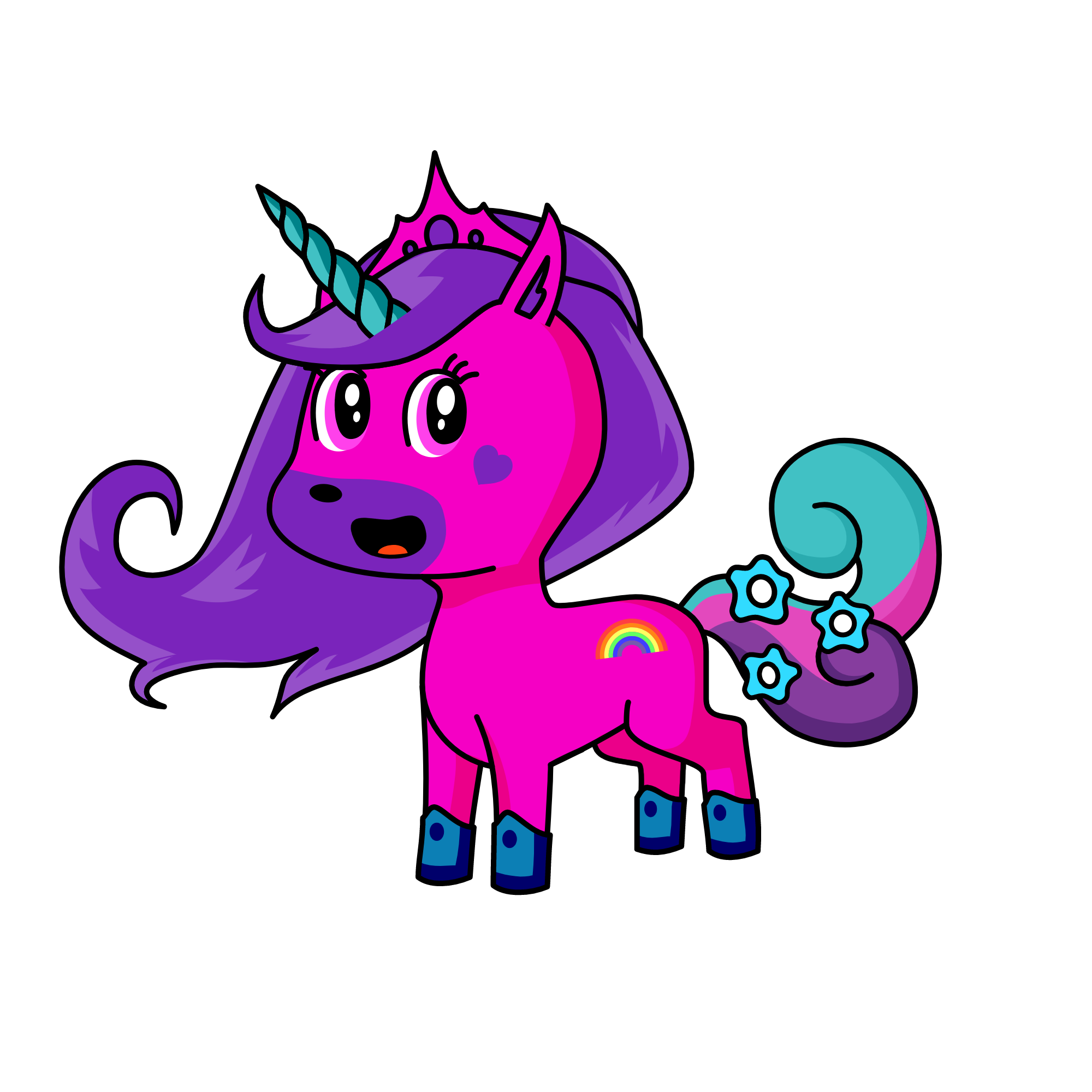 Qeen, the unicorn