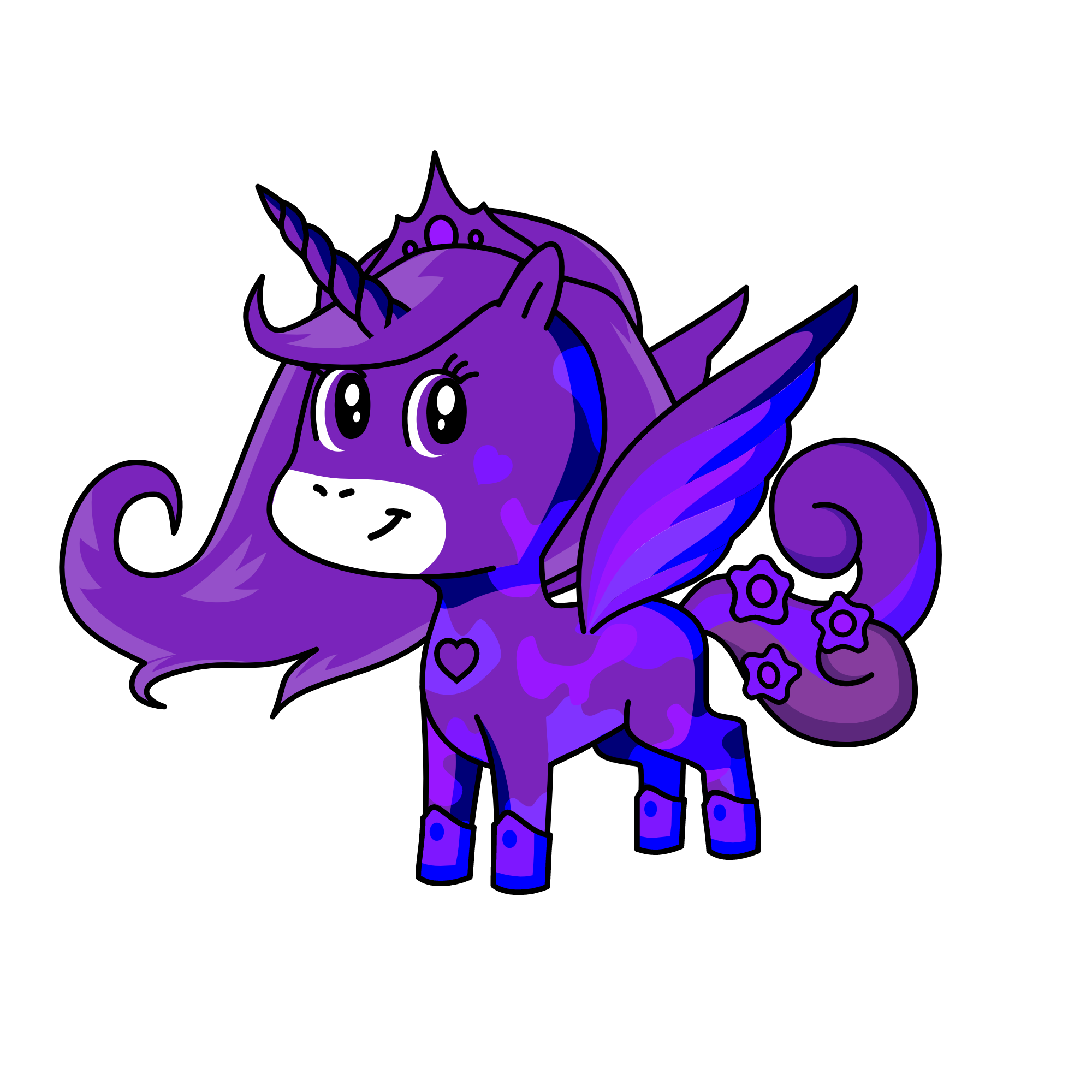Purple Magic, the unicorn
