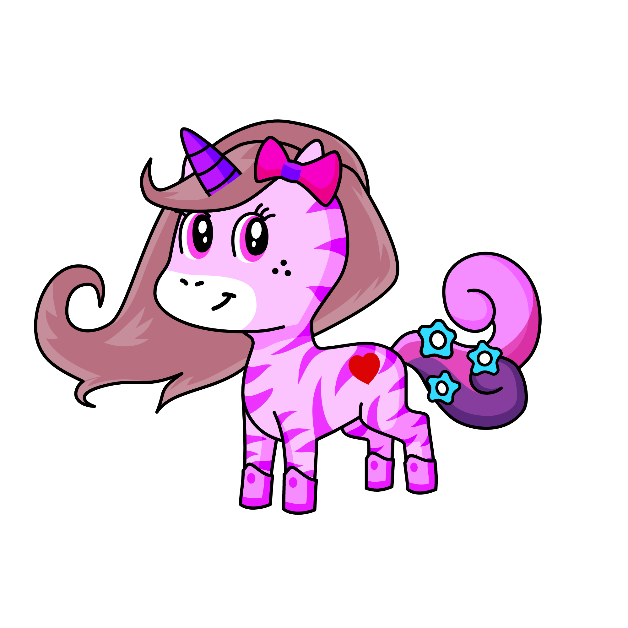 princess candy , the unicorn