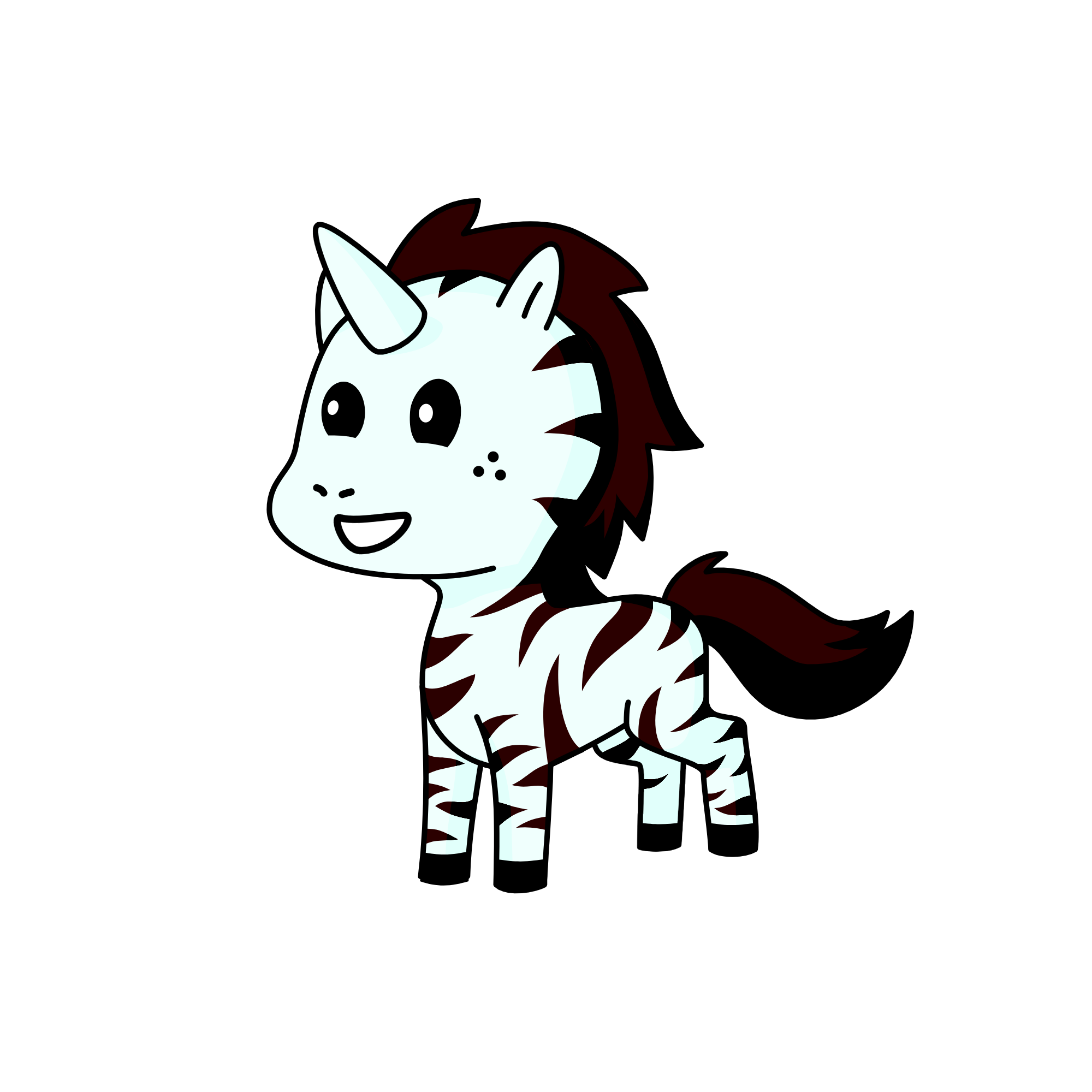 zebra, the unicorn
