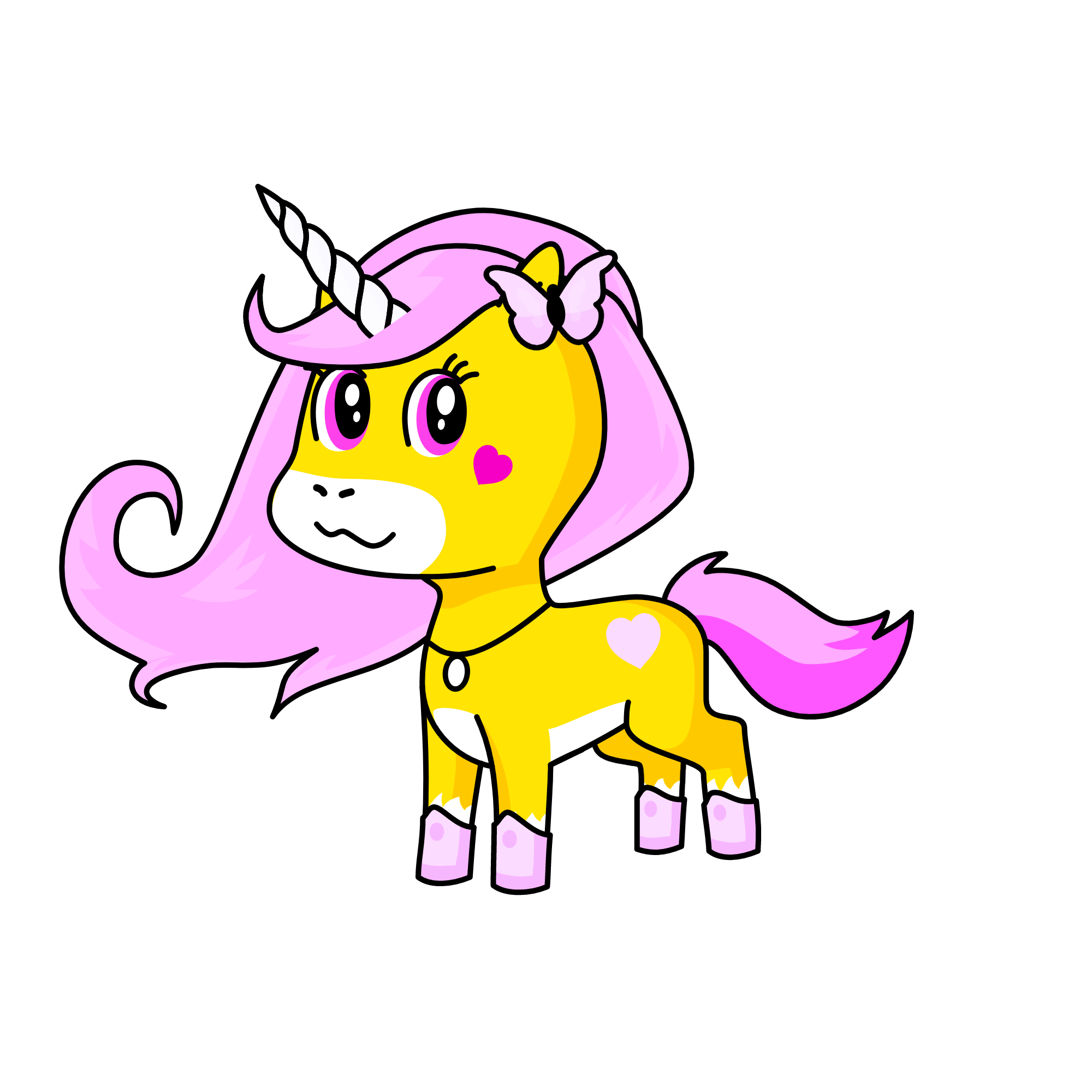 Fluttershy, the unicorn